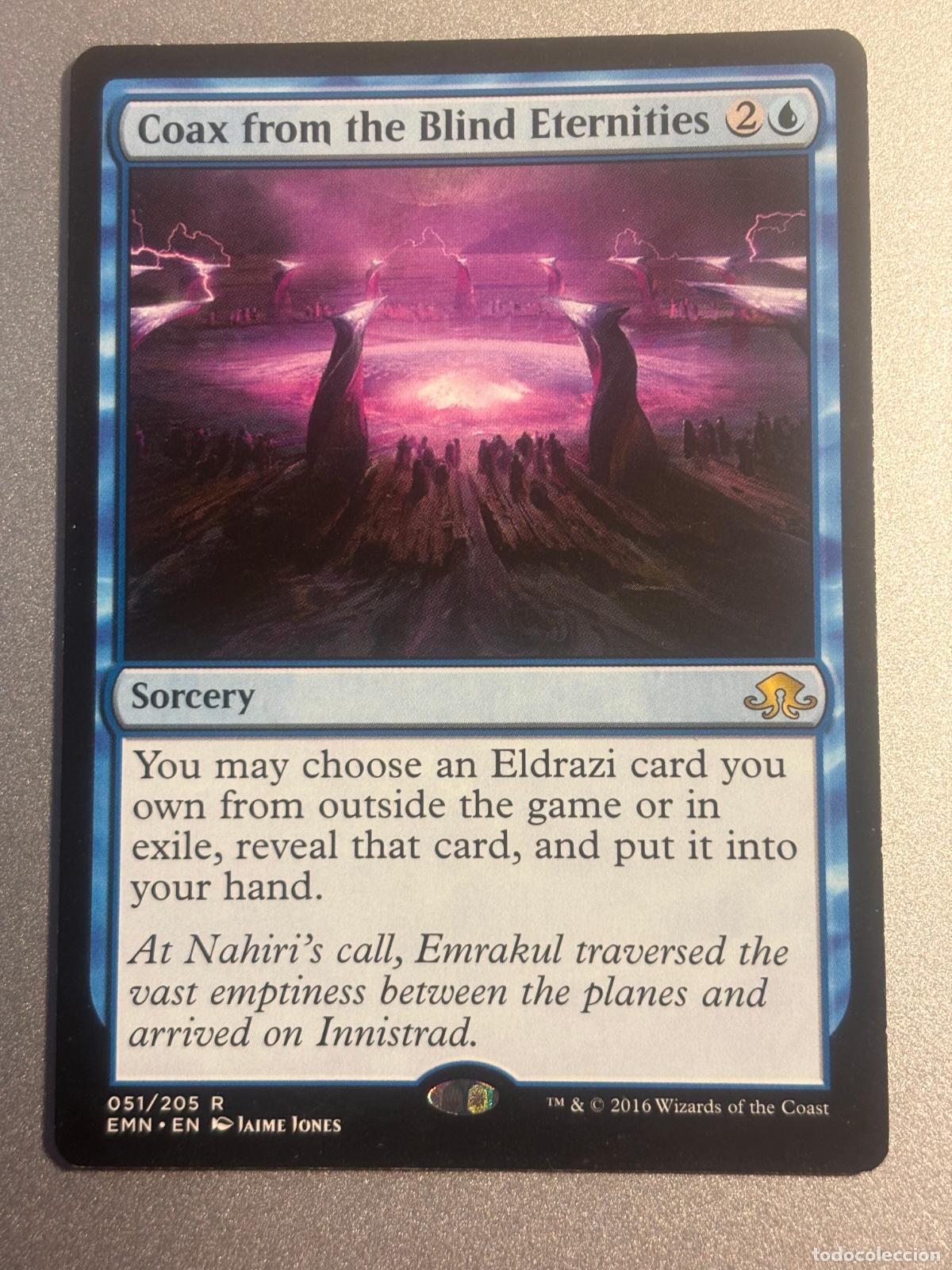 Trading cards: MAGIC THE GATHERING - COAX FROM THE BLIND ETERNITIES ( ELDRITCH MOON ) - Foto 1