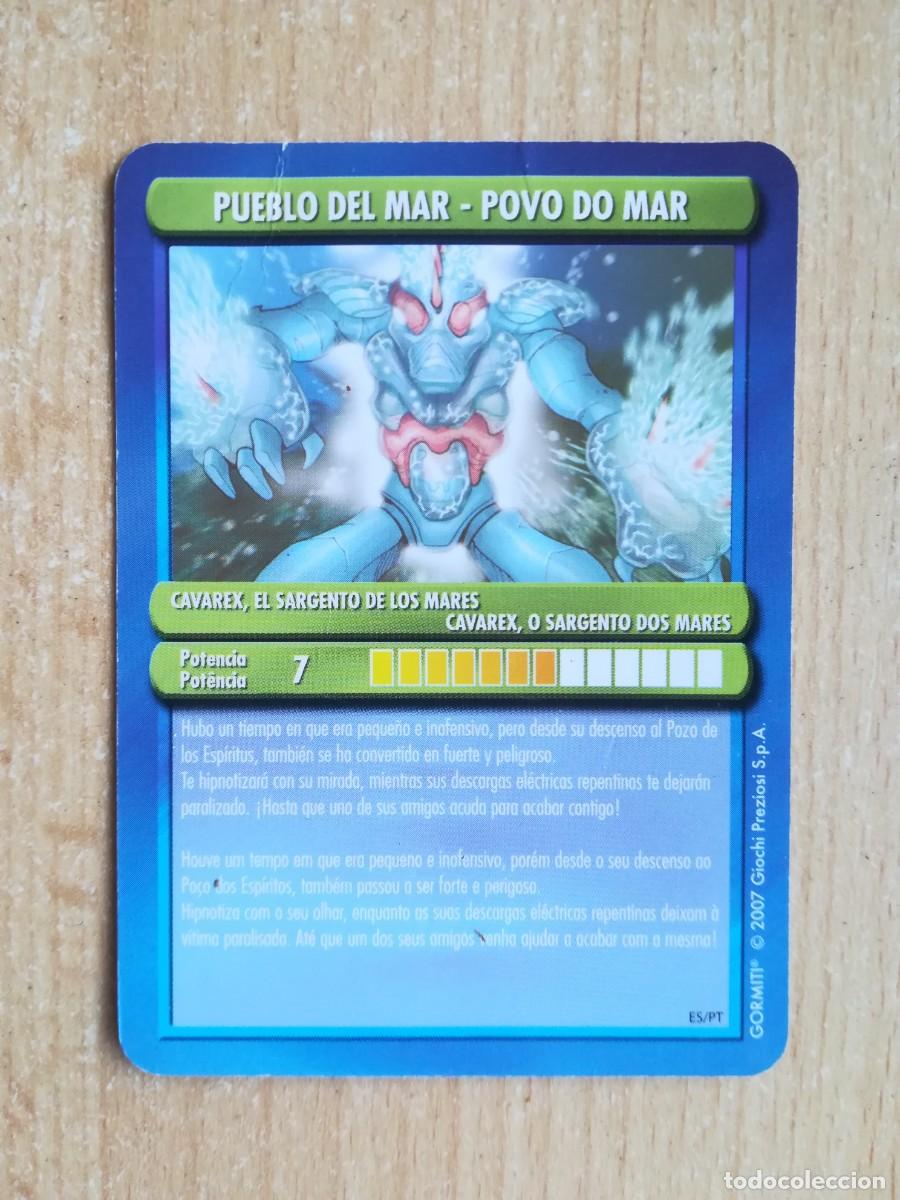 Cartes &agrave; &Eacute;changer: Gormiti. Los invencibles se&ntilde;ores de la naturaleza. Pueblo del Mar - Cavarex el sargento de los mares