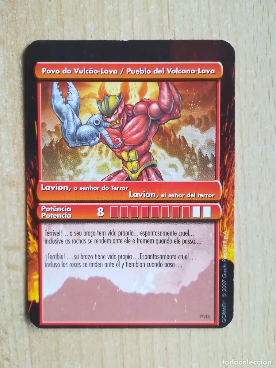 Cartas Colecion&aacute;veis: Gormiti. Los invencibles se&ntilde;ores de la naturaleza. Pueblo del Volcano-Lava. Lavor, se&ntilde;or del terror.