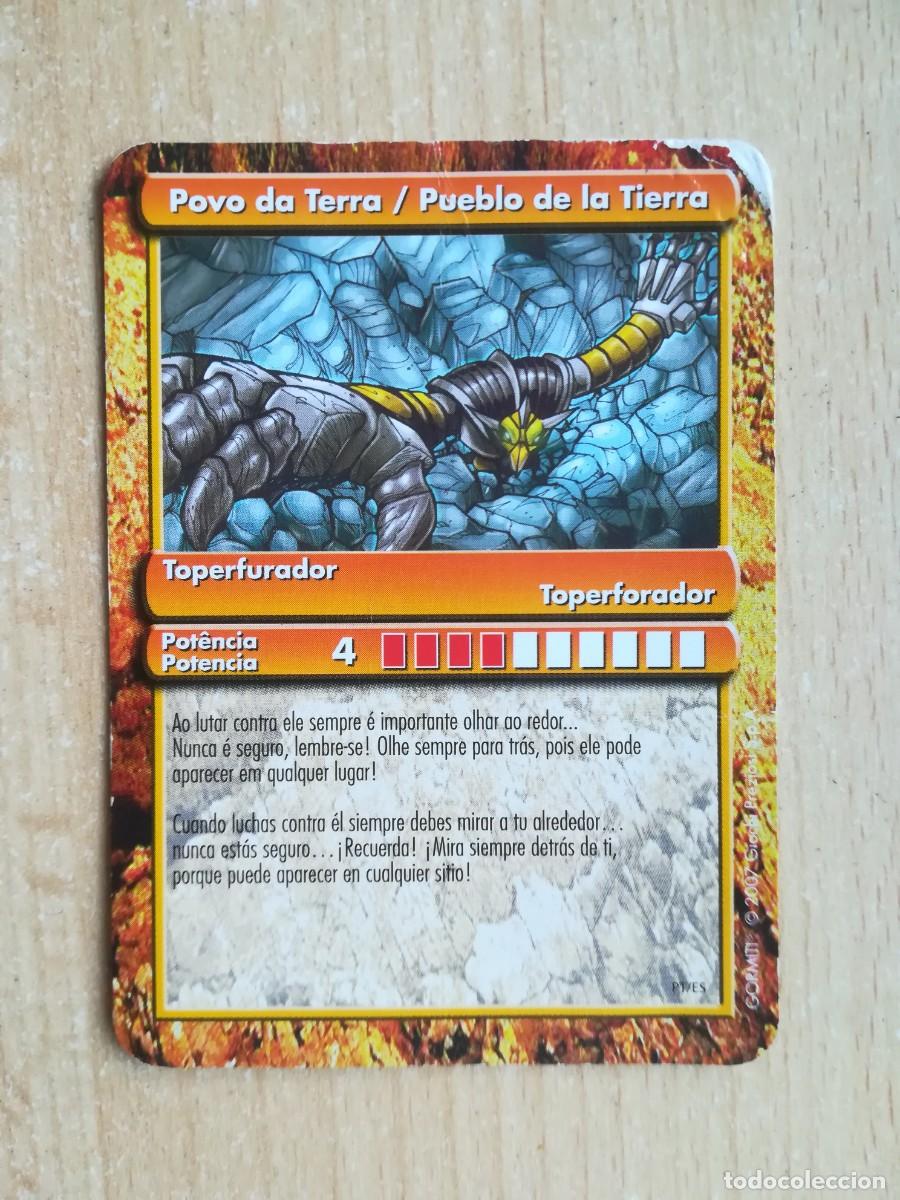 Trading Cards: Gormiti. Los invencibles se&ntilde;ores de la naturaleza. Pueblo de la Tierra. Toperforador.