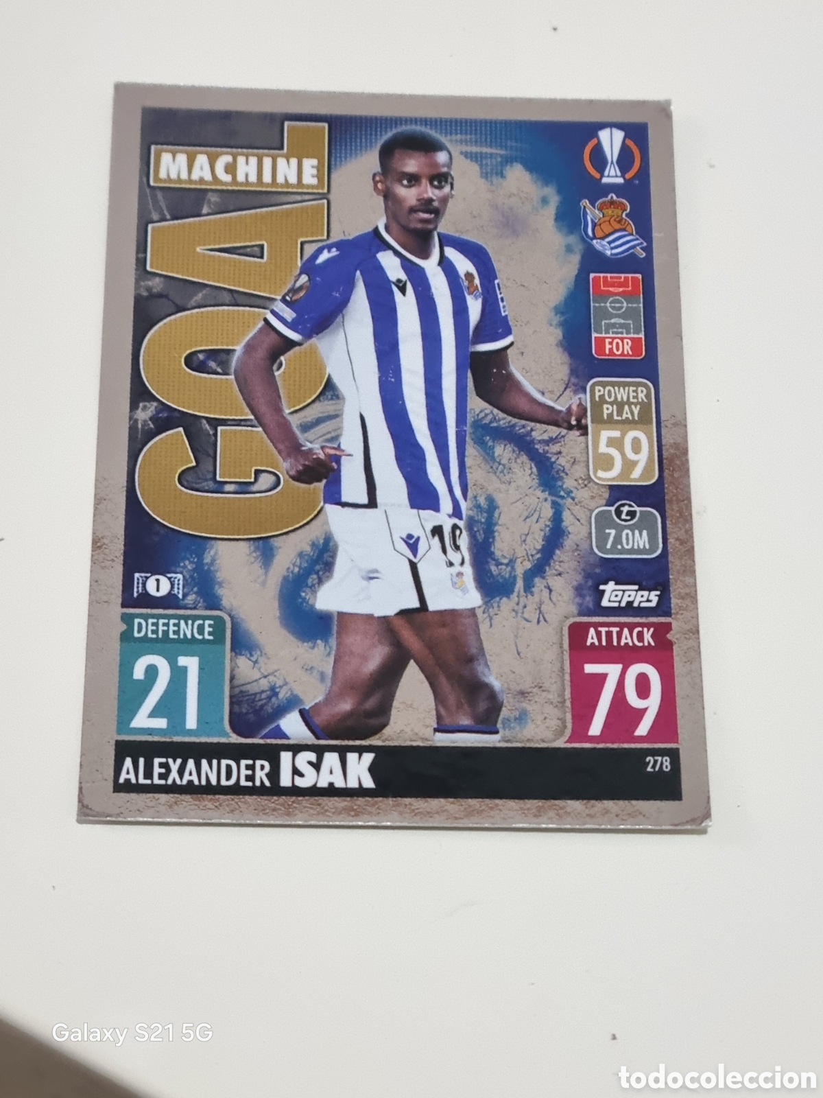 Trading cards: 278 - ISAK REAL SOCIEDAD TOPPS MATCH ATTAX 2021-2022