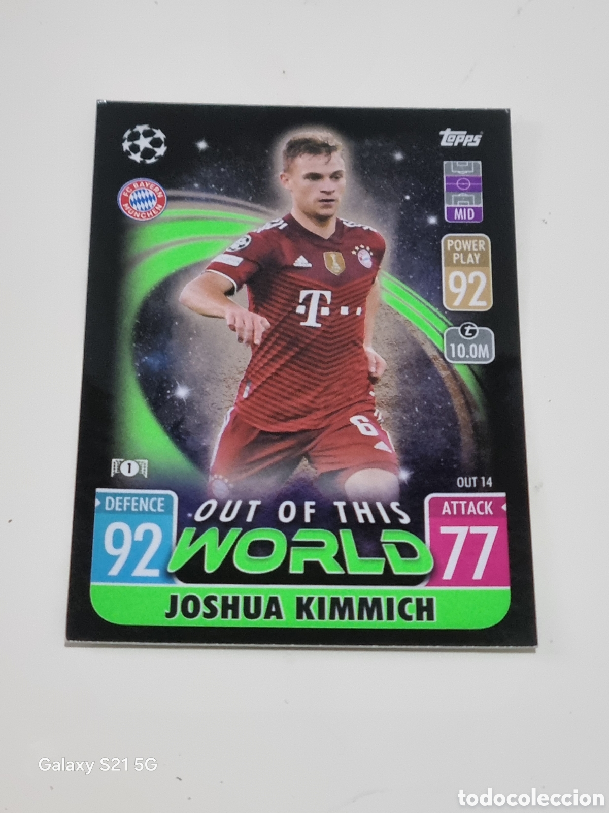 Trading cards: OUT 14 - KIMMICH BAYERN MUNICH OUT OF THIS WORLD TOPPS MATCH ATTAX 2021-2022