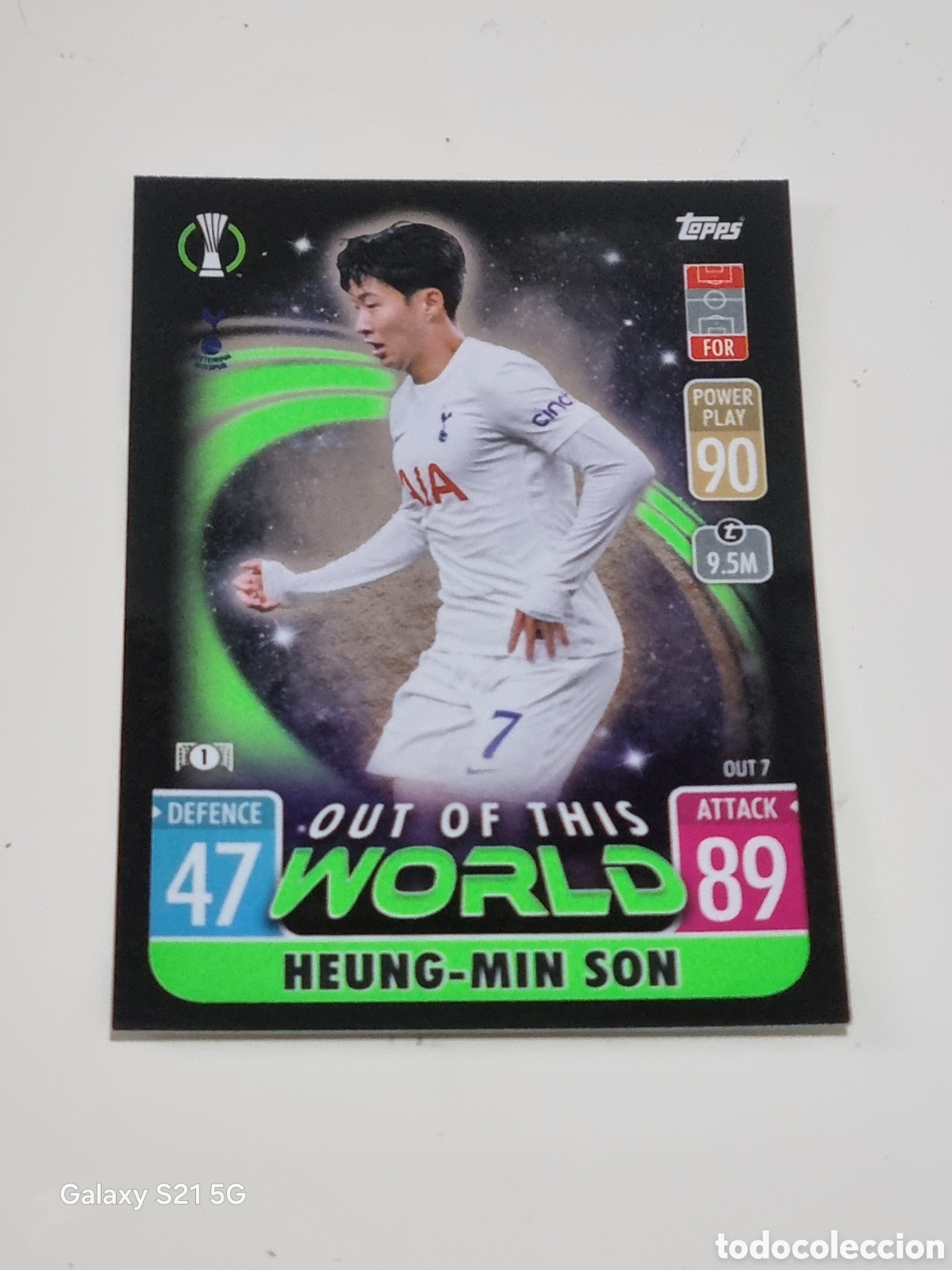 Trading Cards: OUT 7 - HEUNG-MIN SON TOTTENHAM OUT OF THIS WORLD TOPPS MATCH ATTAX 21