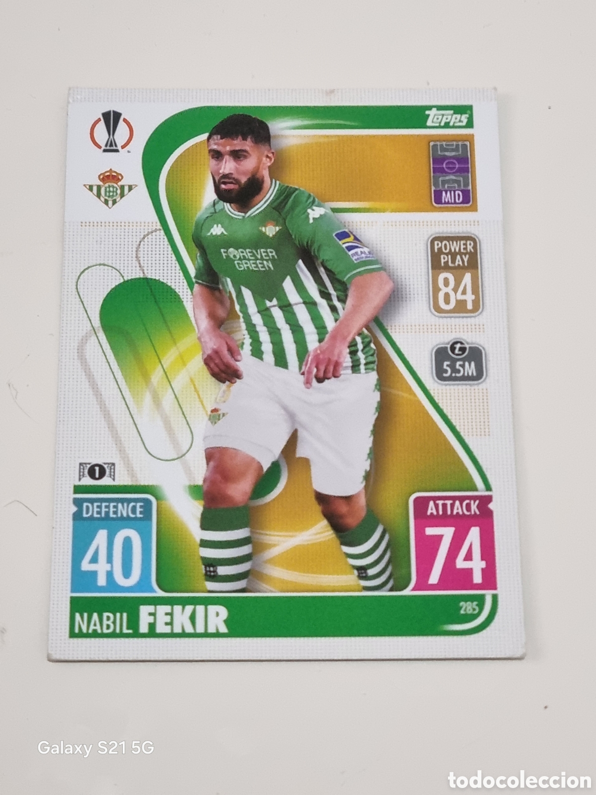 Trading cards: 285 - FEKIR BETIS TOPPS MATCH ATTAX 2021-2022
