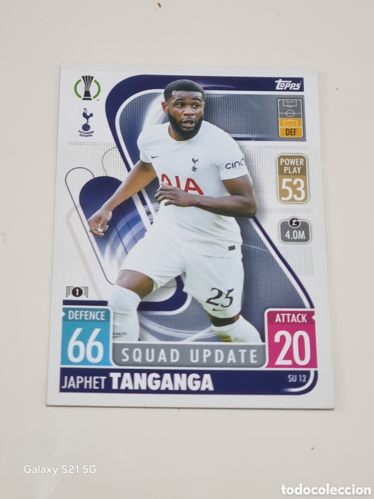 Trading Cards: SU 12 - TANGANA TOTTENHAM SQUAD UPDATE TOPPS MATCH ATTAX 2021-2022