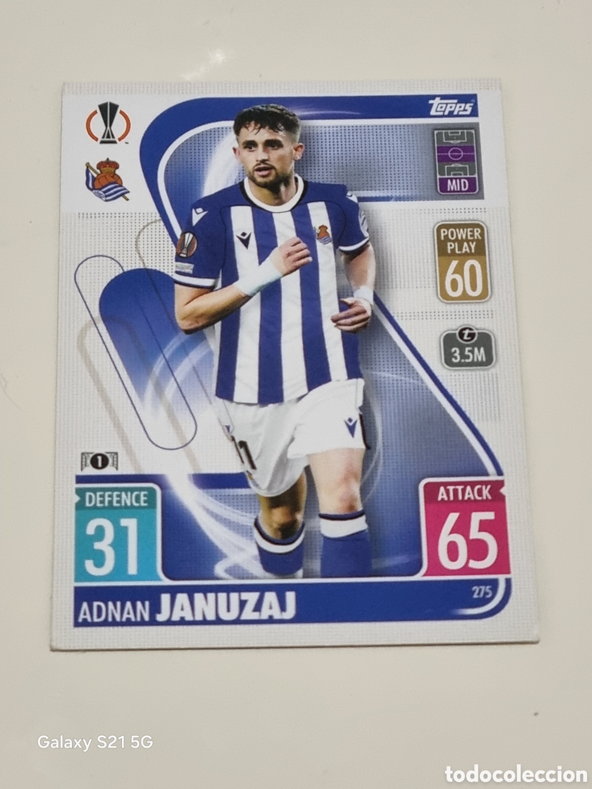 Trading Cards: 275 - JANUZAL REAL SOCIEDAD TOPPS MATCH ATTAX 2021-2022