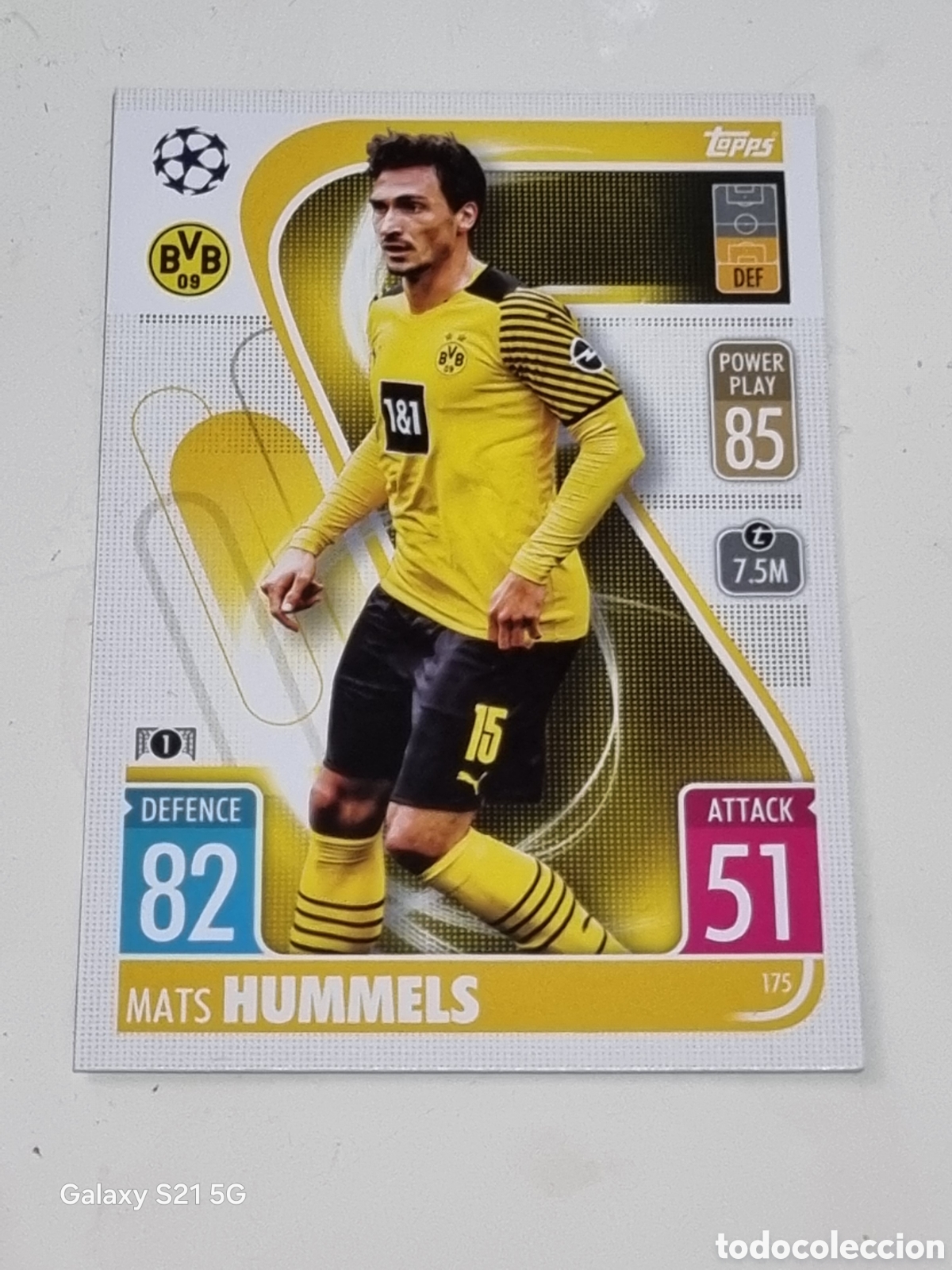 Trading Cards: 175 - HUMMELS BORUSSIA DORTMUND TOPPS MATCH ATTAX 2021-2022