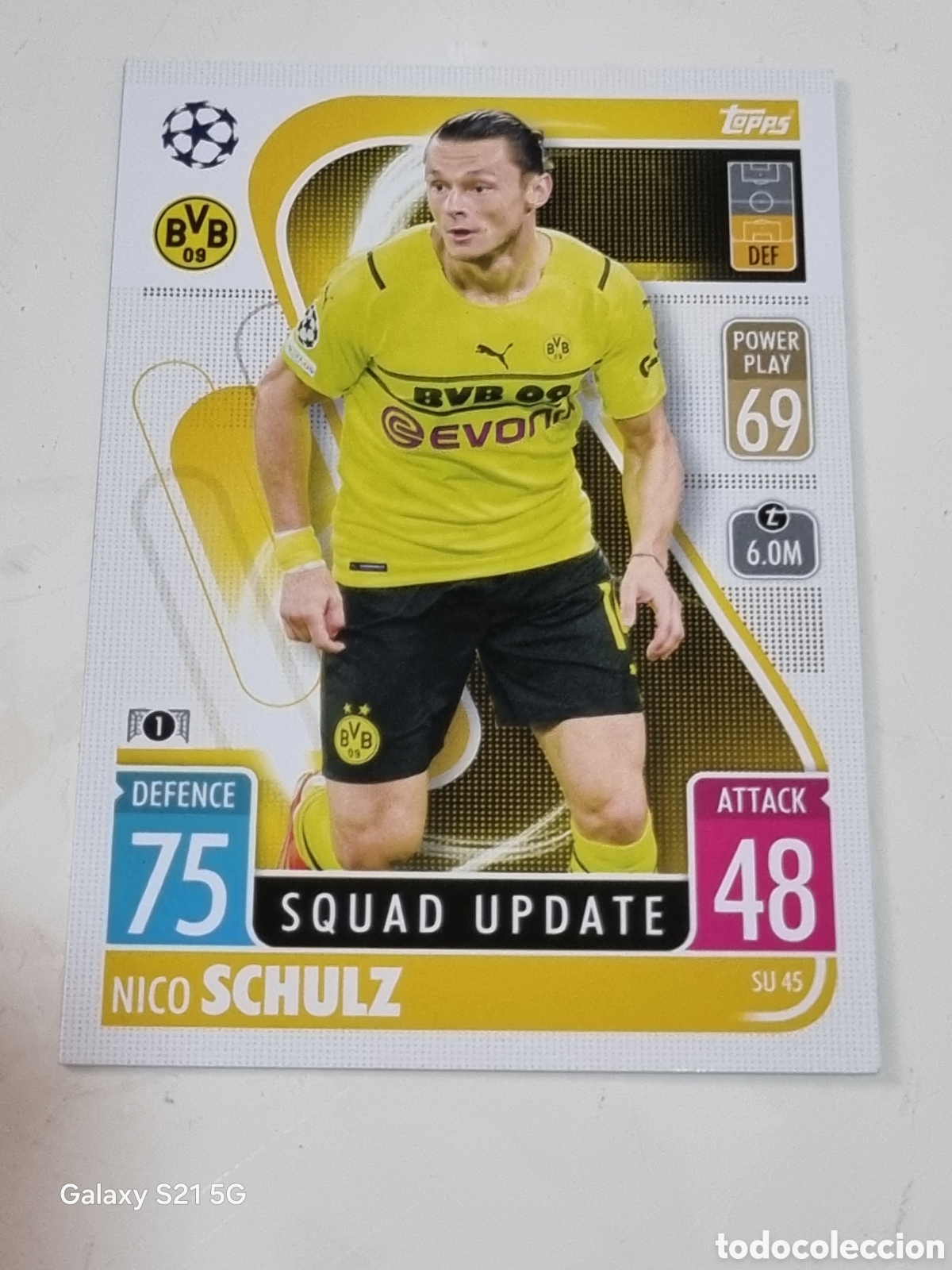 Trading cards: SU 45 - SCHULZ BORUSSIA DORTMUND SQUAD UPDATE TOPPS MATCH ATTAX 2021-2022