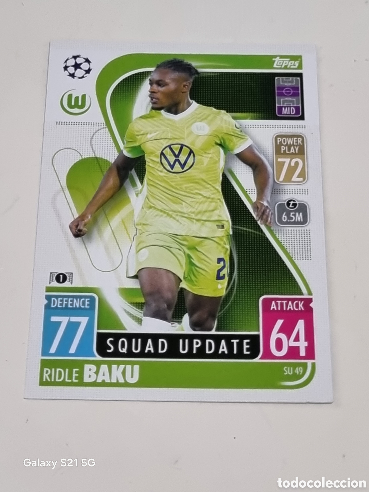 Trading Cards: SU 49 - BAKU WOLFSBURG SQUAD UPDATE TOPPS MATCH ATTAX 2021-2022