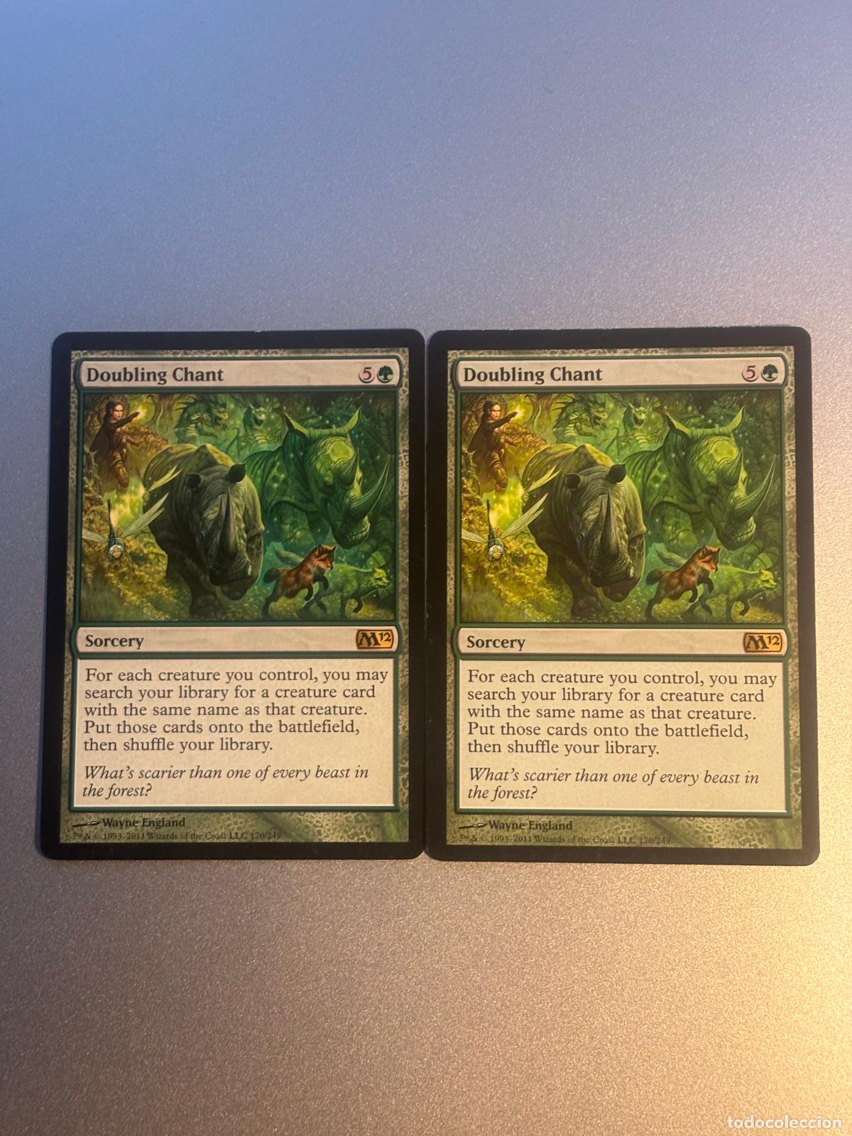 Trading cards: MAGIC THE GATHERING - DOUBLING CHANT x 2 ( MAGIC 2012 ) - Foto 1
