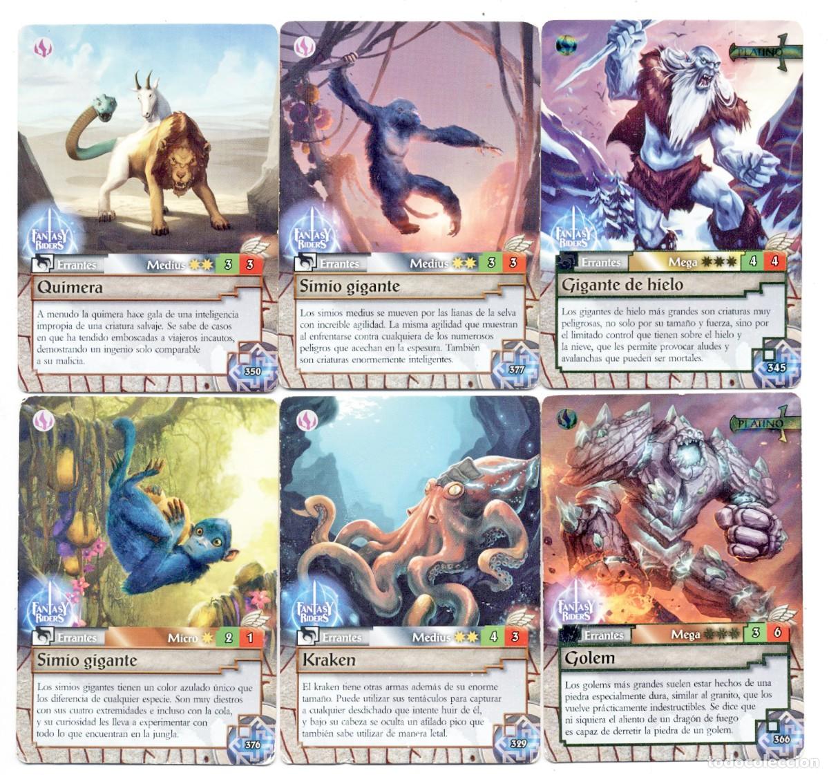 Sammelkarten: CROMO FANTASY RIDERS 2 GOLEM N&ordm; 366 PANINI 2018 CARD