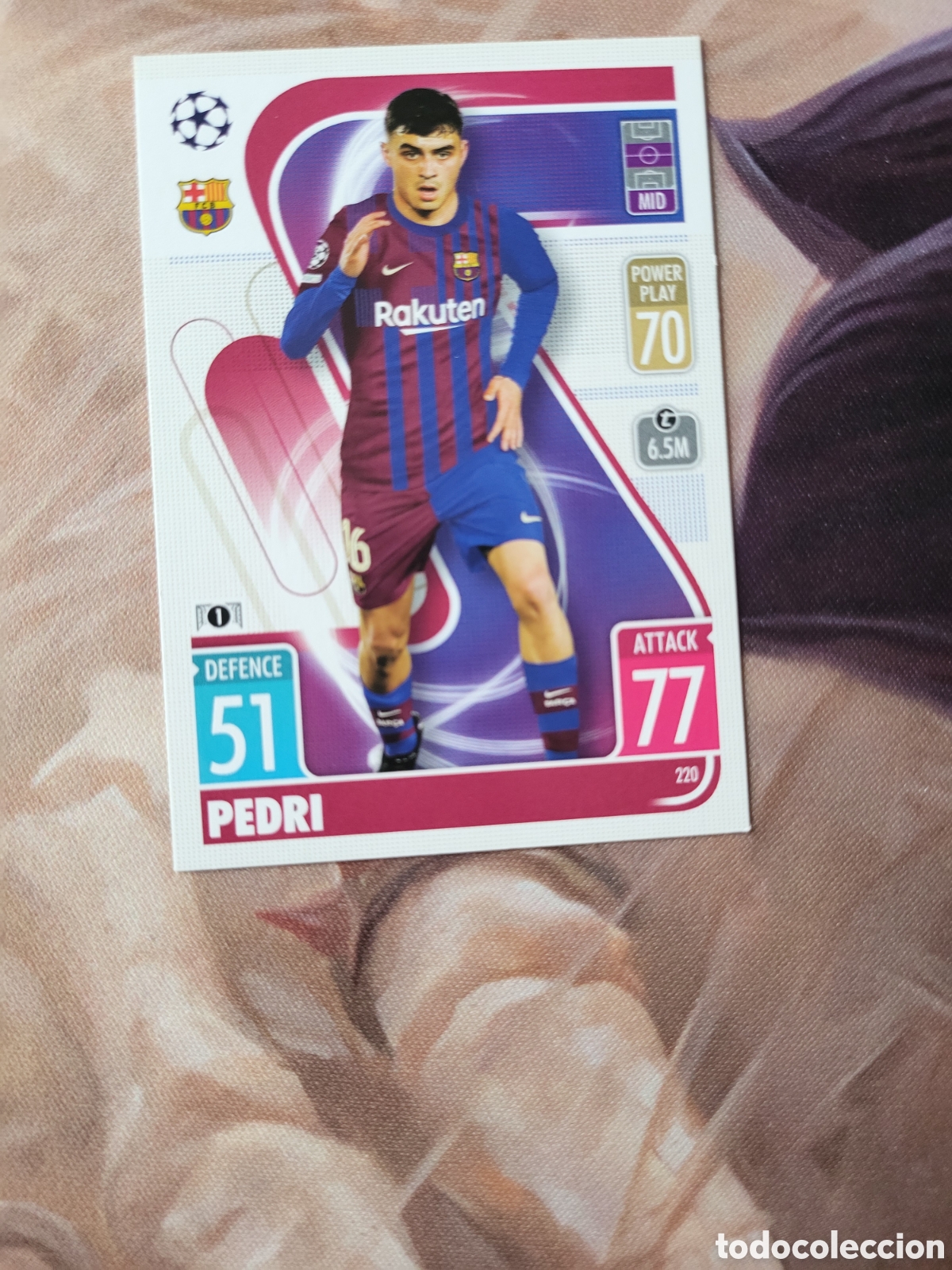 Trading cards: 220 Pedri / Match Attax 2021 - Foto 1
