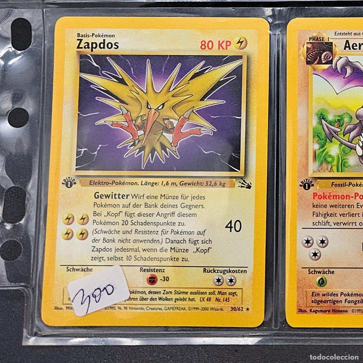 carta pokemon original zapdos. primera edicio - Compra venta en todocoleccion carta pokemon original zapdos. primera edicio - Compra venta en todocoleccion