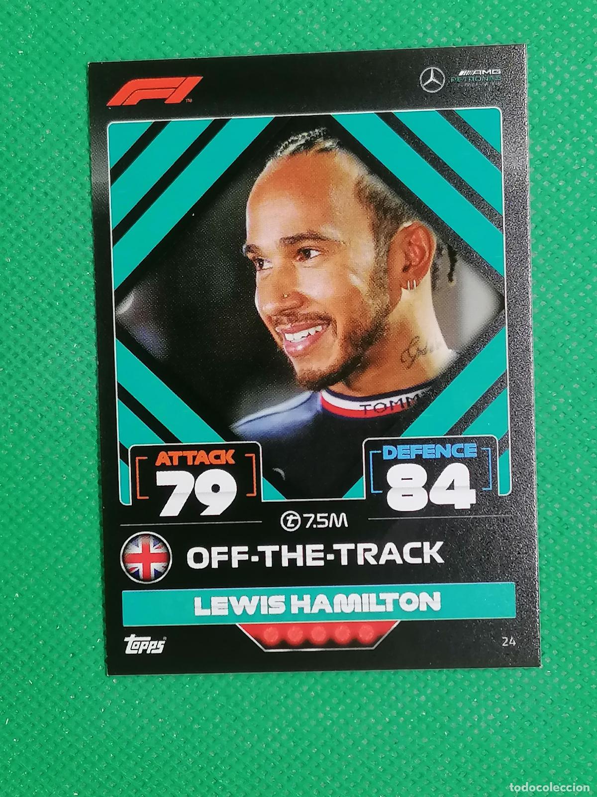Trading Cards: 24 LEWIS HAMILTON OFF THE TRACK ⚽ FORMULA 1 F1 TURBO ATTAX 2022 ⚽