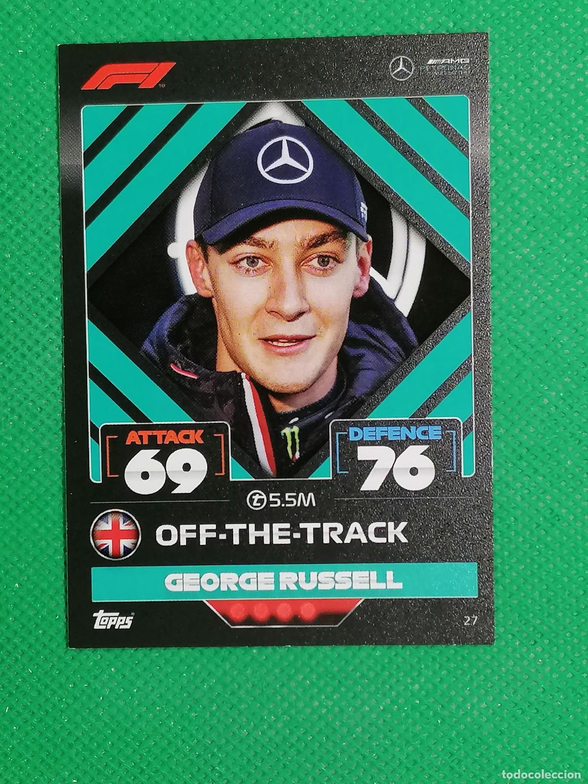 Trading Cards: 27 GEORGE RUSSEL OFF THE TRACK ⚽ FORMULA 1 F1 TURBO ATTAX 2022 ⚽