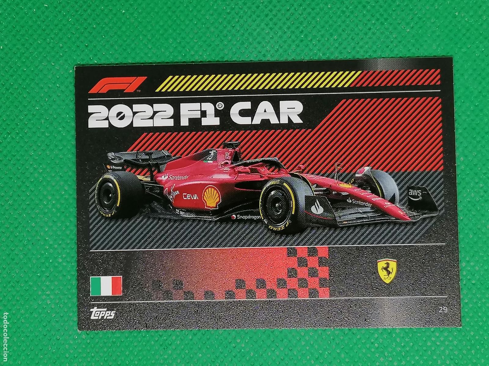 Trading Cards: 29 FERRARI CAR ⚽ FORMULA 1 F1 TURBO ATTAX 2022 ⚽