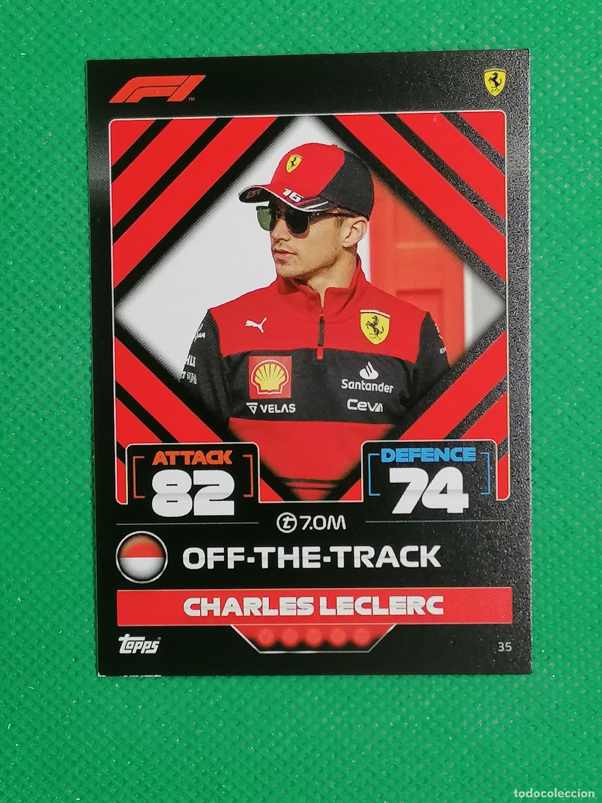 Trading Cards: 35 CHARLES LECLERC OFF THE TRACK ⚽ FORMULA 1 F1 TURBO ATTAX 2022 ⚽