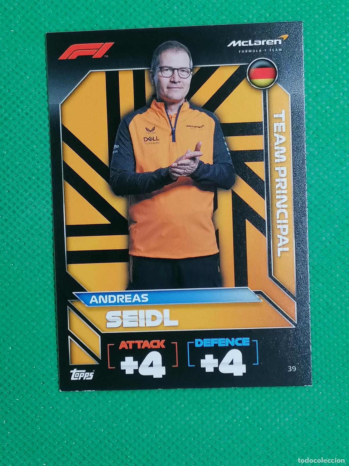 Trading Cards: 39 ANDREAS SEIDL TEAM PRINCIPAL ⚽ FORMULA 1 F1 TURBO ATTAX 2022 ⚽