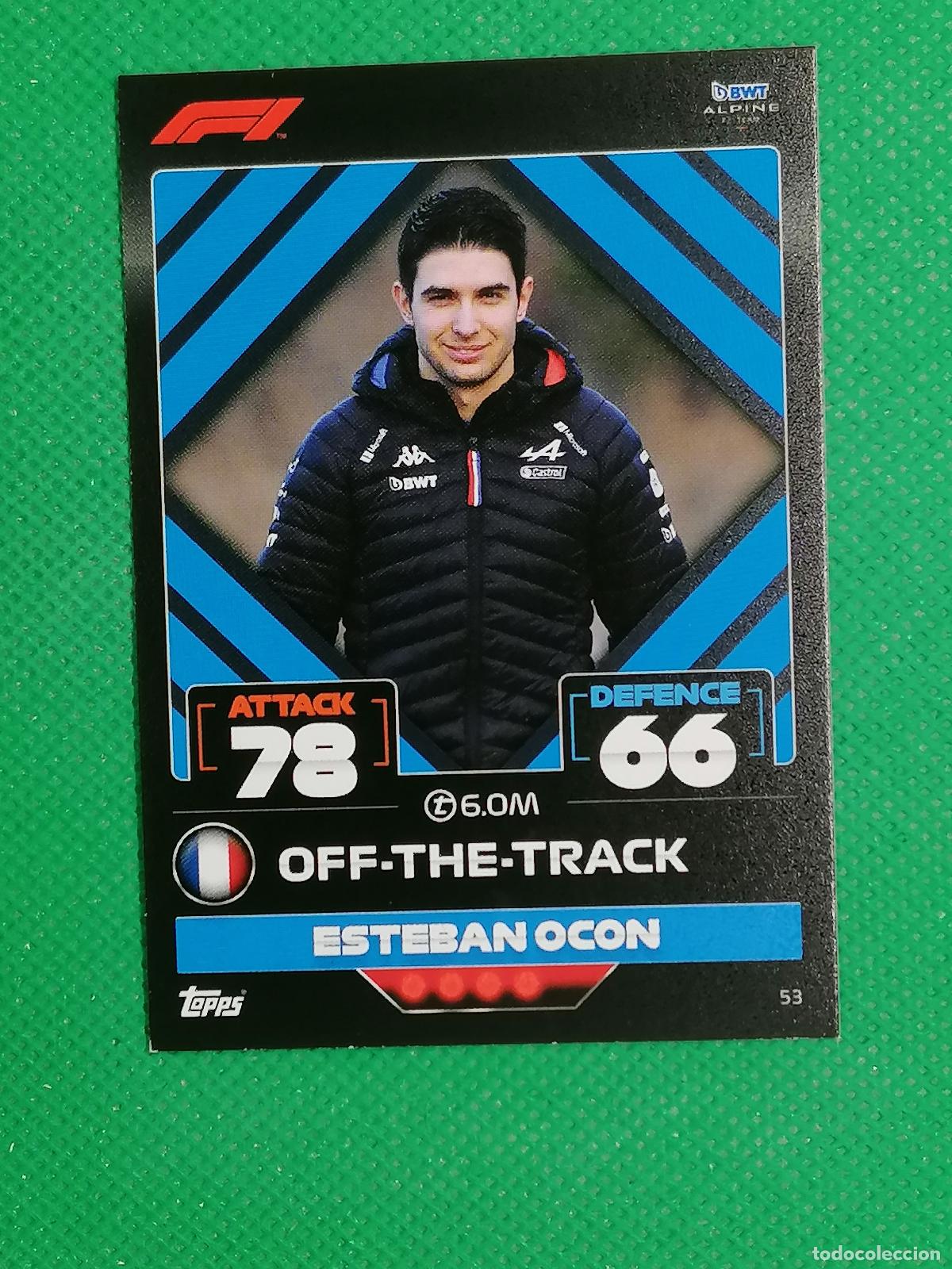 Trading Cards: 53 ESTEBAN OCON OFF THE TRACK ⚽ FORMULA 1 F1 TURBO ATTAX 2022 ⚽