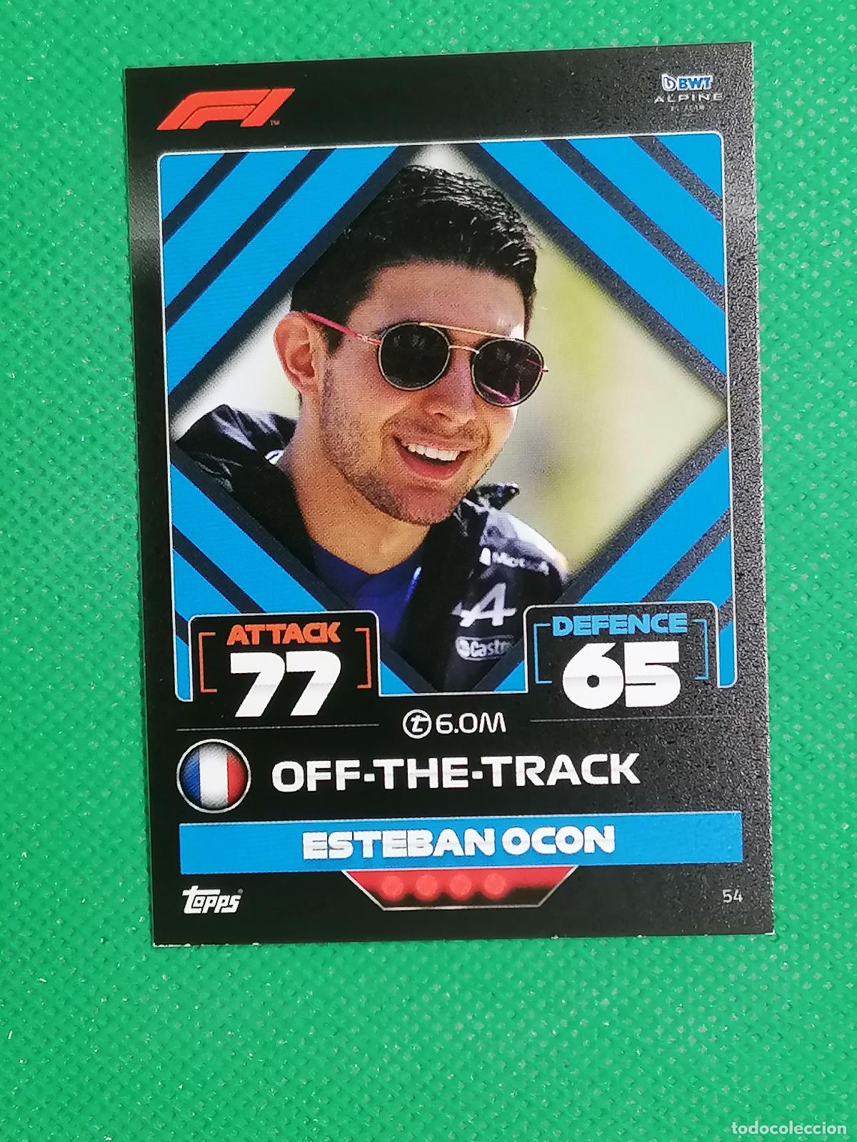 Trading Cards: 54 ESTEBAN OCON OFF THE TRACK ⚽ FORMULA 1 F1 TURBO ATTAX 2022 ⚽
