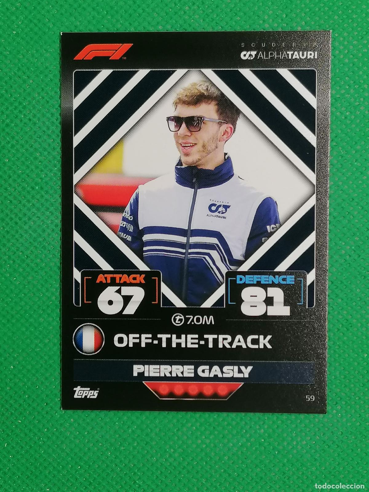 Trading Cards: 59 PIERRE GASLY OFF THE TRACK ⚽ FORMULA 1 F1 TURBO ATTAX 2022 ⚽