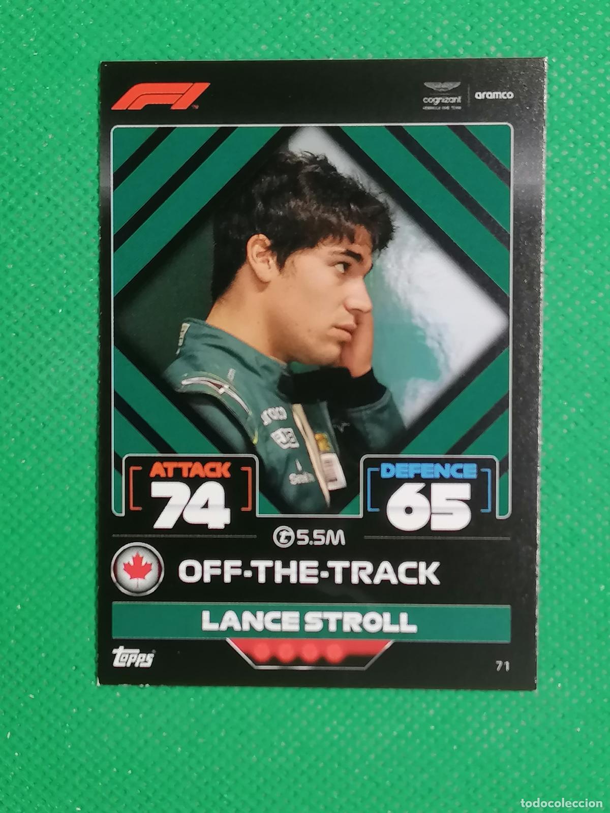Trading Cards: 71 LANCE STROLL OFF THE TRACK ⚽ FORMULA 1 F1 TURBO ATTAX 2022 ⚽