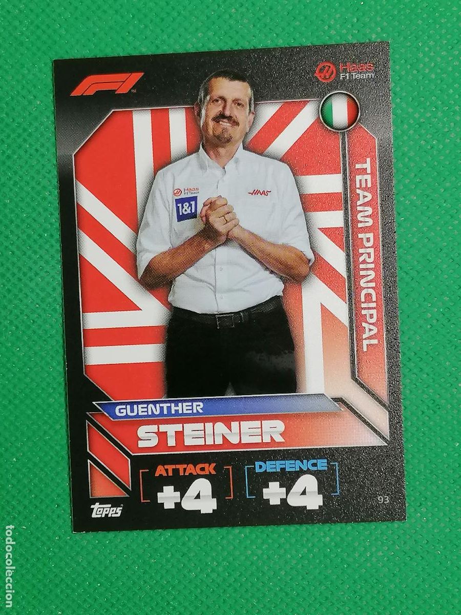 Trading Cards: 93 GUENTHER STEINER TEAM PRINCIPAL ⚽ FORMULA 1 F1 TURBO ATTAX 2022 ⚽