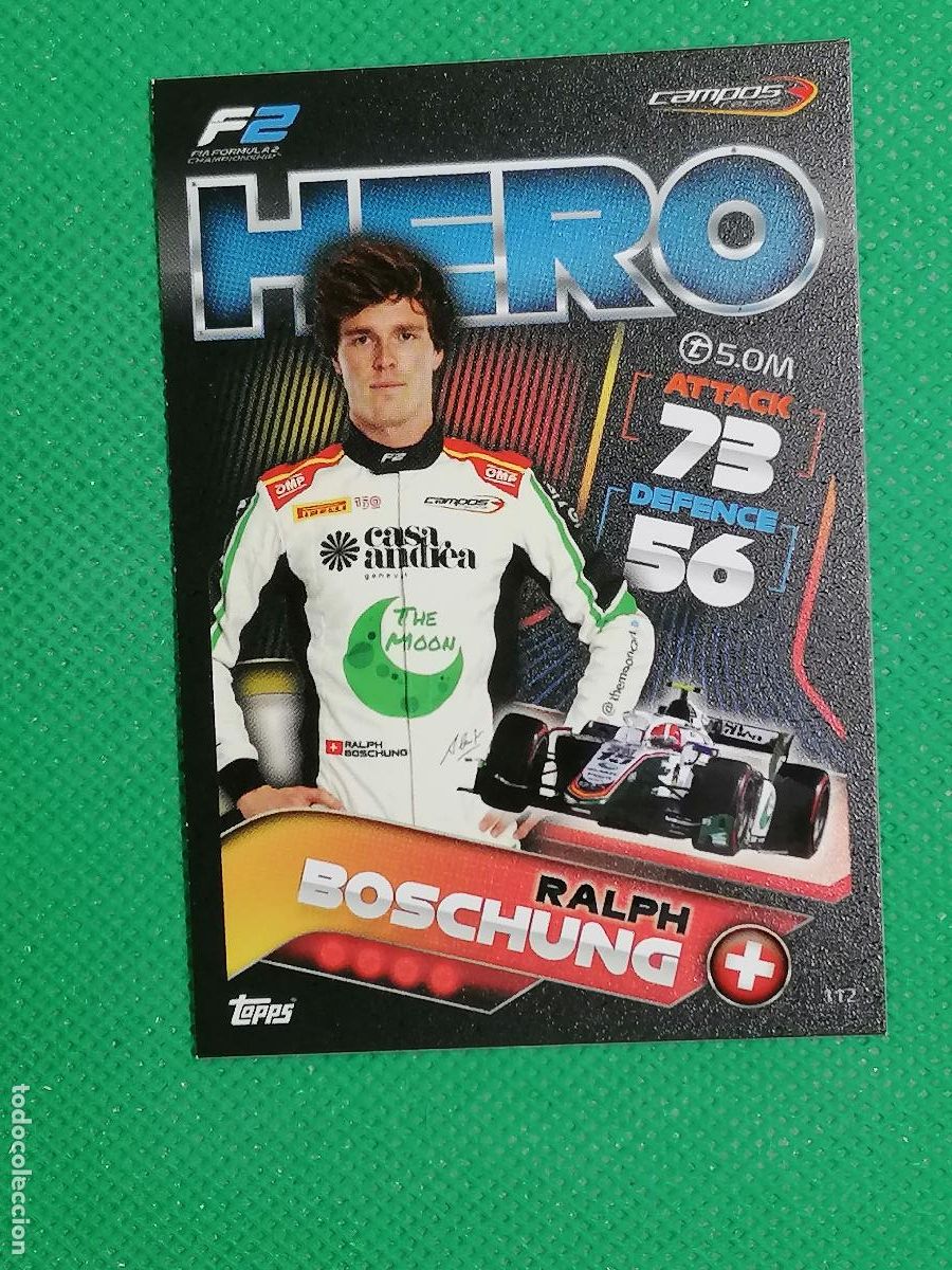 Trading Cards: 112 RALPH BOSCHUNG F2 HERO ⚽ FORMULA 1 F1 TURBO ATTAX 2022 ⚽