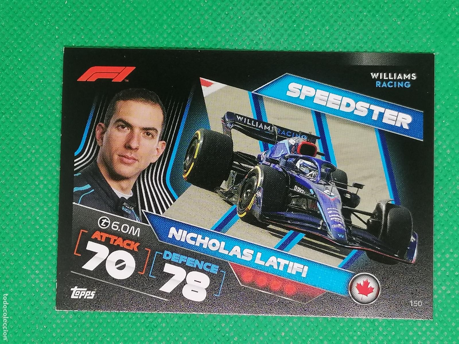 Trading Cards: 150 NICHOLAS LATIFI SPEEDSTER ⚽ FORMULA 1 F1 TURBO ATTAX 2022 ⚽