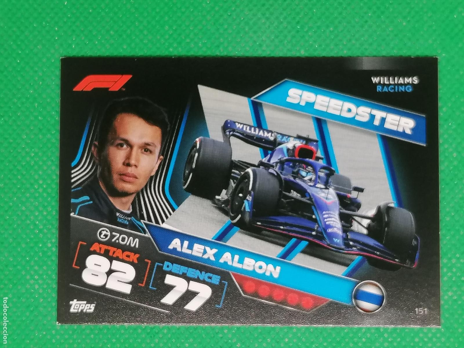 Trading Cards: 151 ALEX ALBON SPEEDSTER ⚽ FORMULA 1 F1 TURBO ATTAX 2022 ⚽