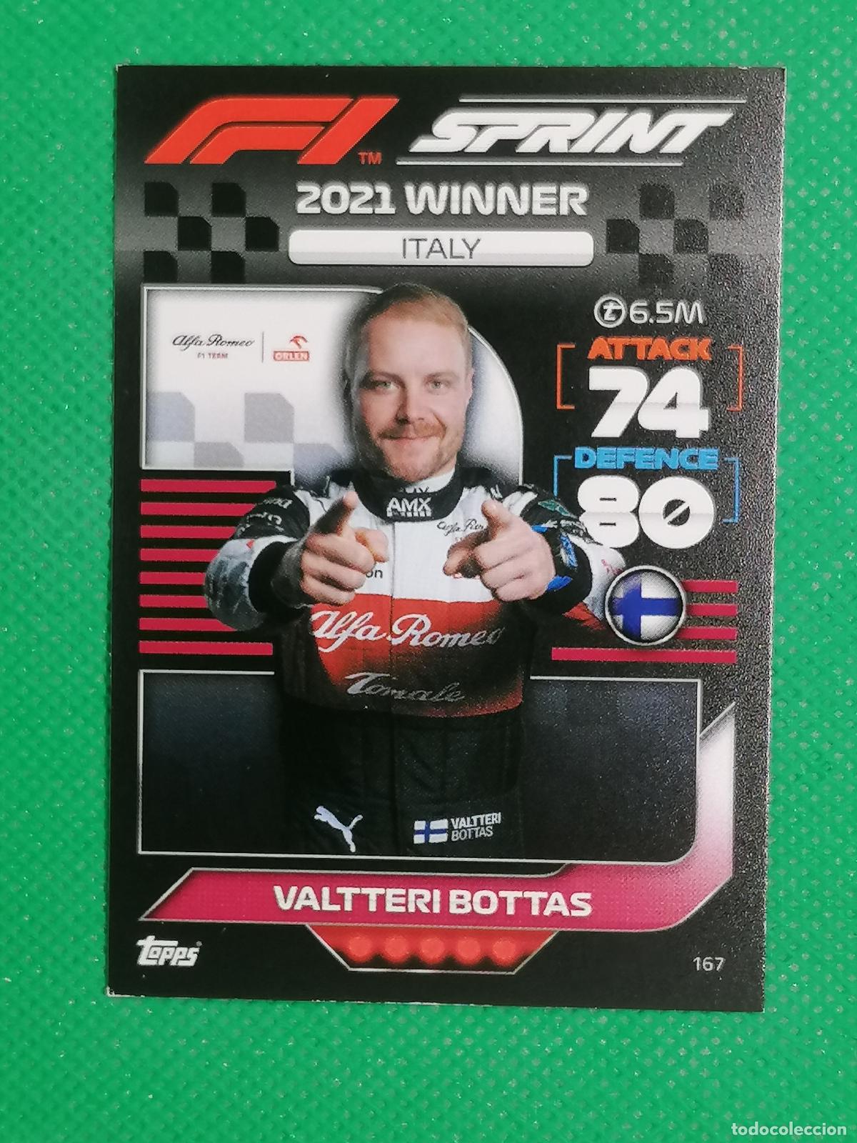 Trading Cards: 167 VALTTERI BOTTAS SPRINT ⚽ FORMULA 1 F1 TURBO ATTAX 2022 ⚽