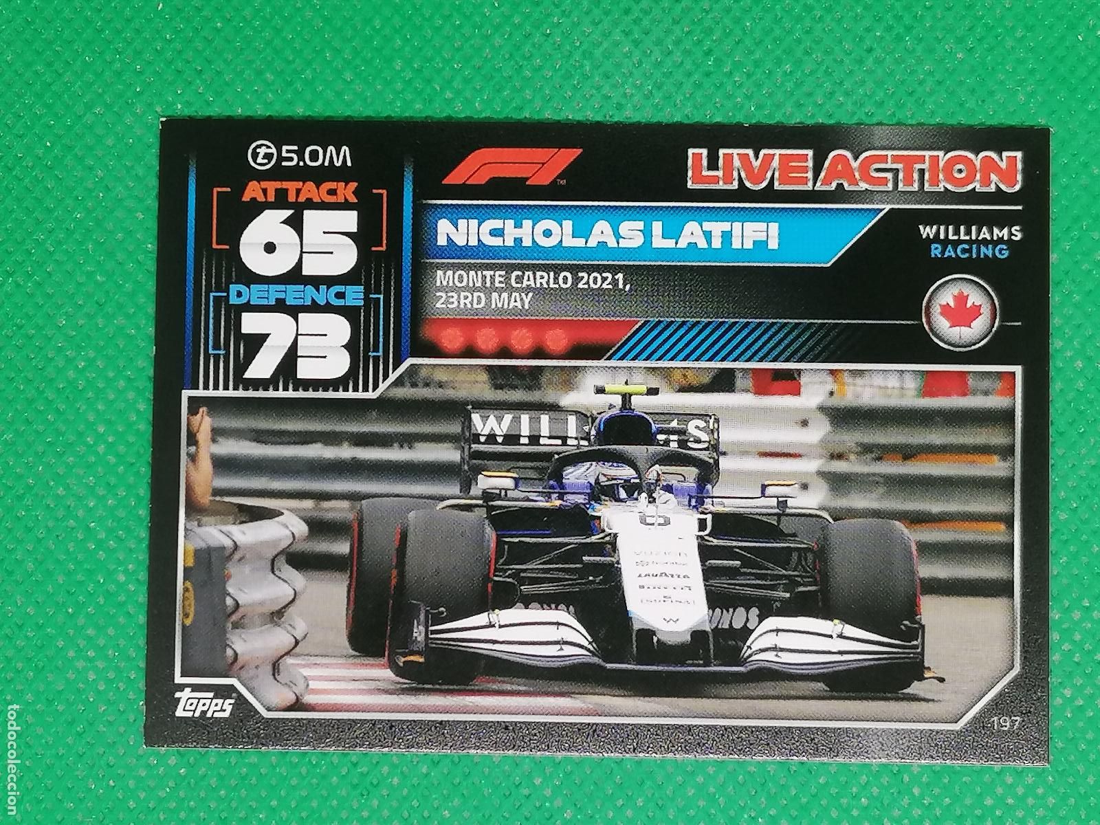 Trading Cards: 197 NICHOLAS LATIFI LIVE ACTION ⚽ FORMULA 1 F1 TURBO ATTAX 2022 ⚽