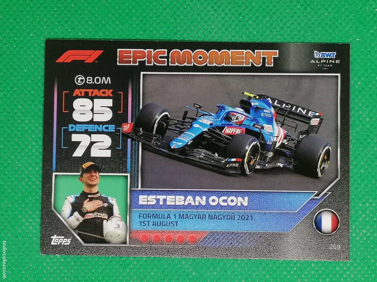 Trading Cards: 269 ESTEBAN OCON EPIC MOMENT ⚽ FORMULA 1 F1 TURBO ATTAX 2022 ⚽