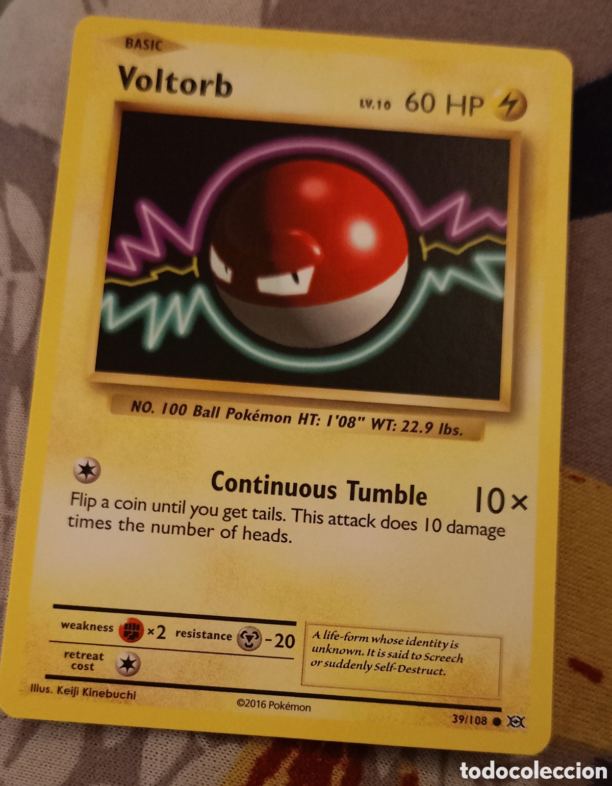 Trading cards: Pok&eacute;mon Evolutions XY - Voltorb, a&ntilde;o 2016 - n&deg; 39/108 - Foto 1