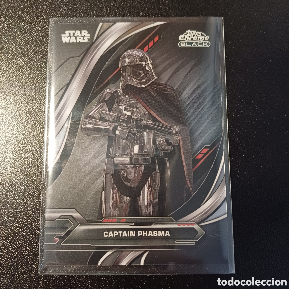 Trading cards: #88 CAPTAIN PHASMA STAR WARS TOPPS CHROME BLACK 2024