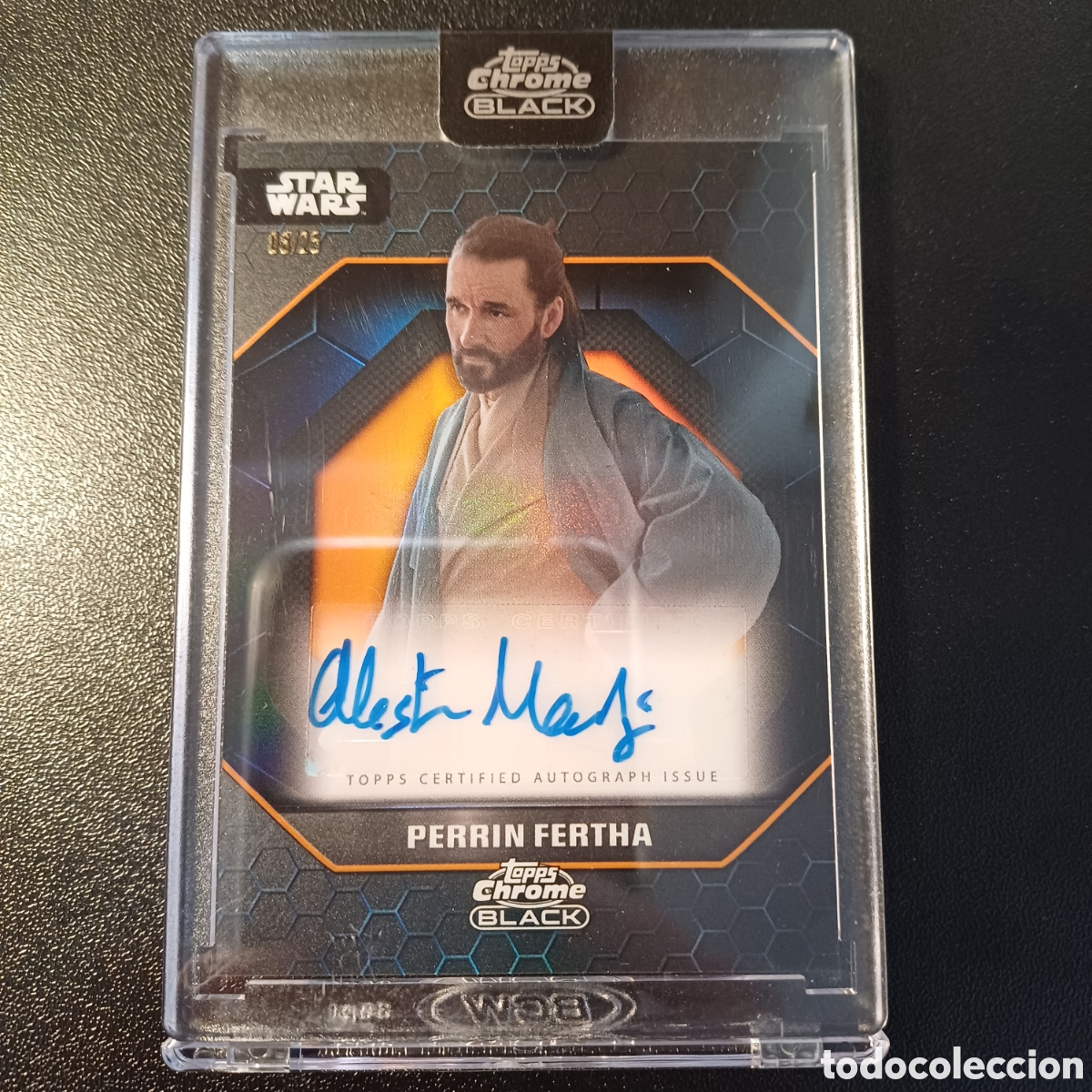 Trading Cards: #ALS-AM ALASTAIR MCKENZIE AS PERRIN FERTHA 08/25 AUTO STAR WARS TOPPS CHROME BLACK 2024