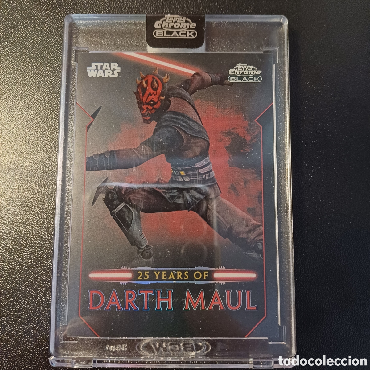 Trading cards: #DM-9 25 YEARS OF DARTH MAUL STAR WARS TOPPS CHROME BLACK 2024