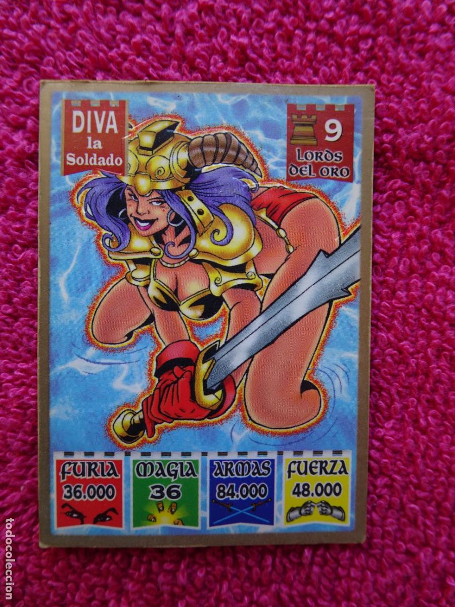 Trading Cards: diva la soldado bollycao panrico kaos the legend lords del oro 9