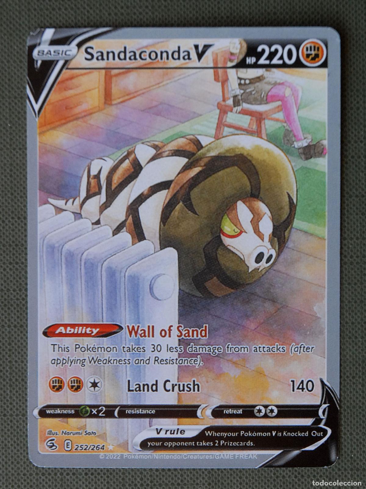 Trading cards: CARTA POKEMON - SANDACONDA V - BASIC - HP 220 - Foto 2
