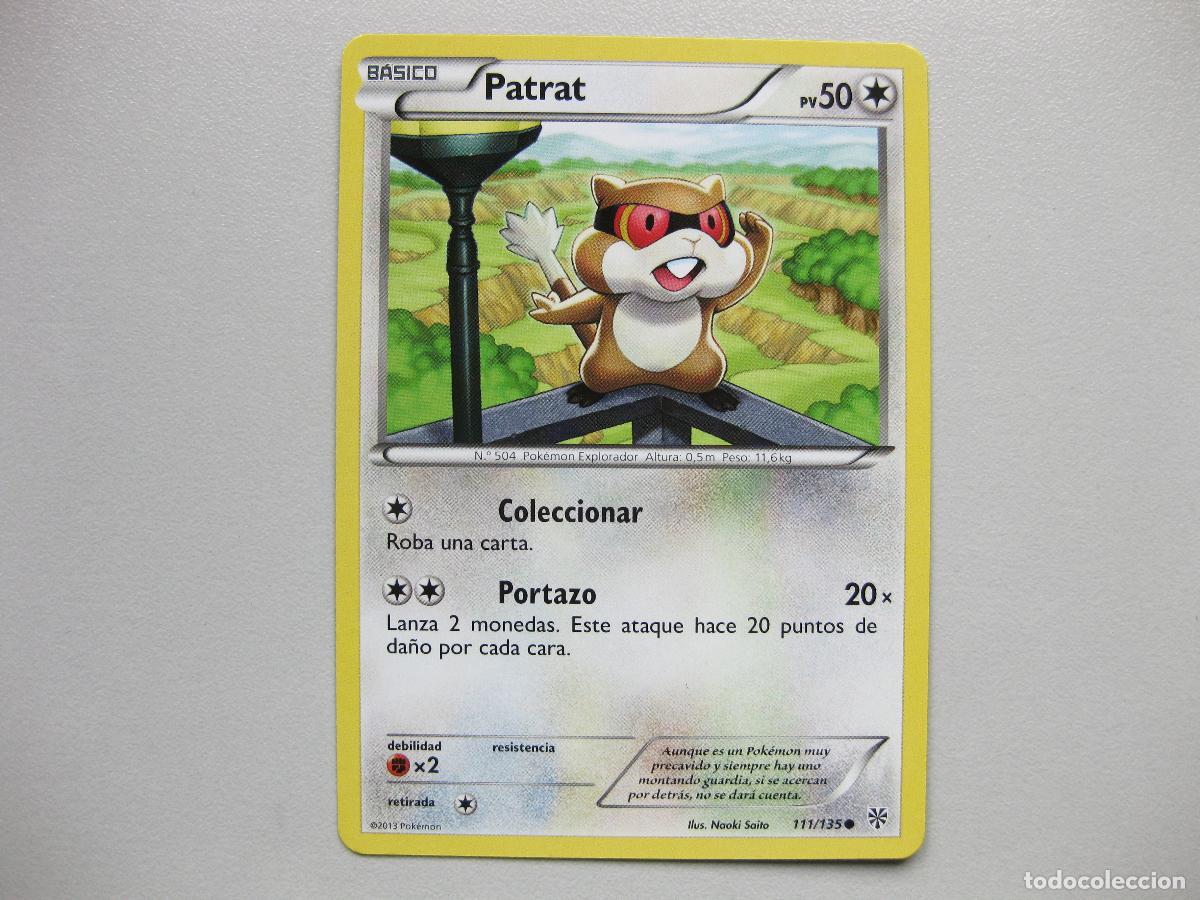 Trading cards: CARTA POKEMON DE PATRAT. 111/135. 2013 BLACK & WHITE TRADING CARD. TCG. # 111