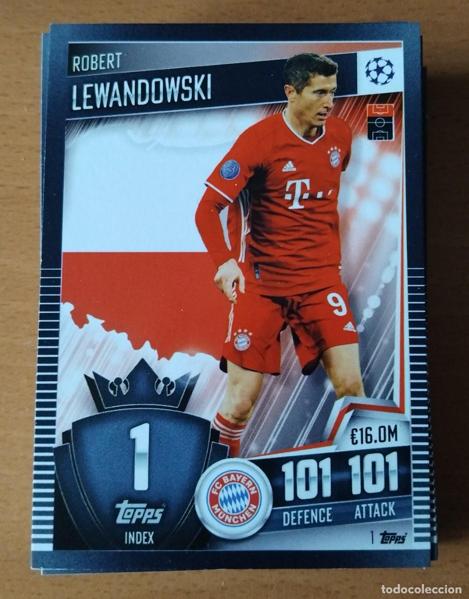Trading cards: 128 cartas diferentes de la colecci&oacute;n Match Attax 101 2020-21 Topps (del 1 al 128)