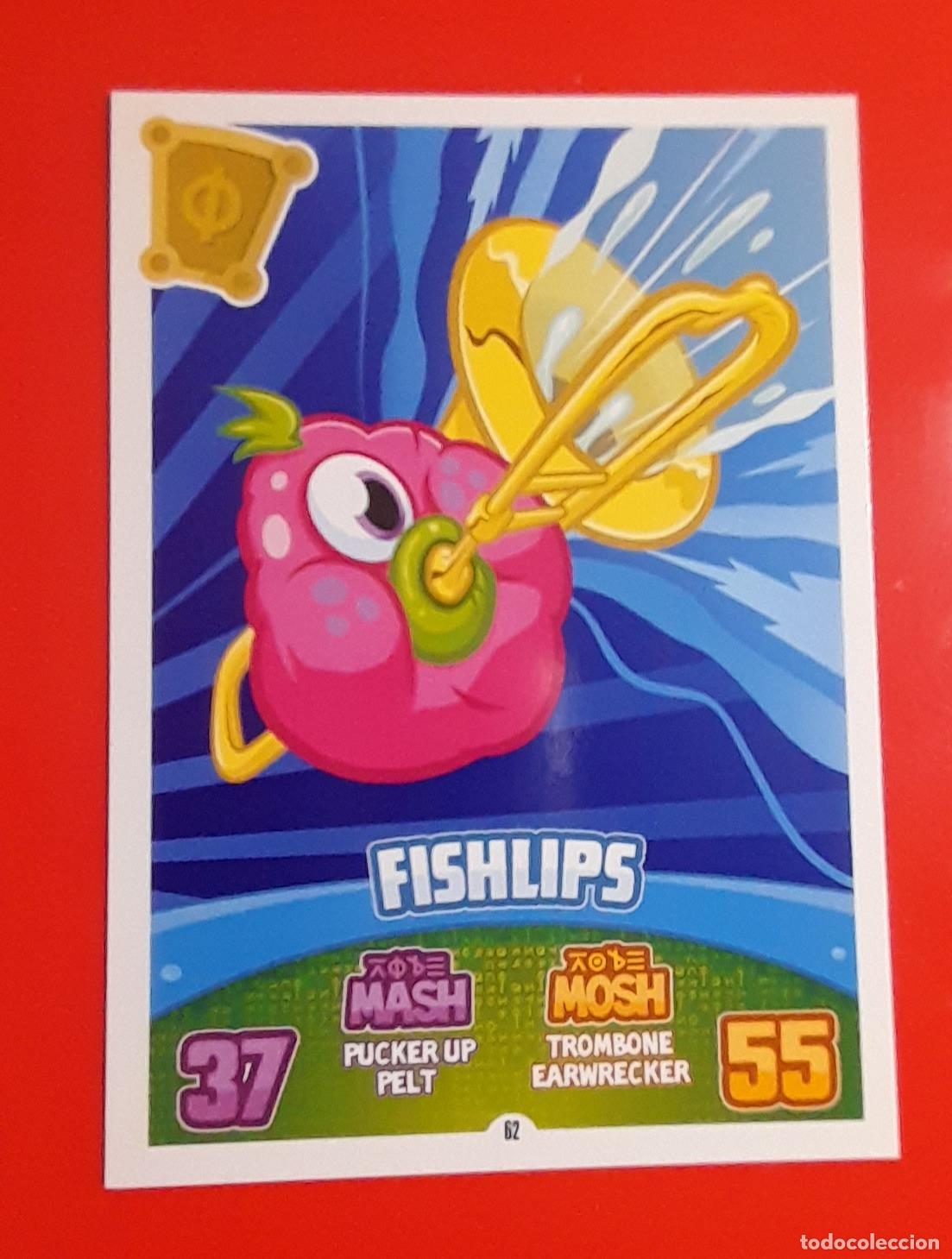 Trading cards: 62 - Fishlips - TOPPS - MOSHI MONSTERS MASH UP Series 3: CODE BREAKERS (2012) - Foto 1