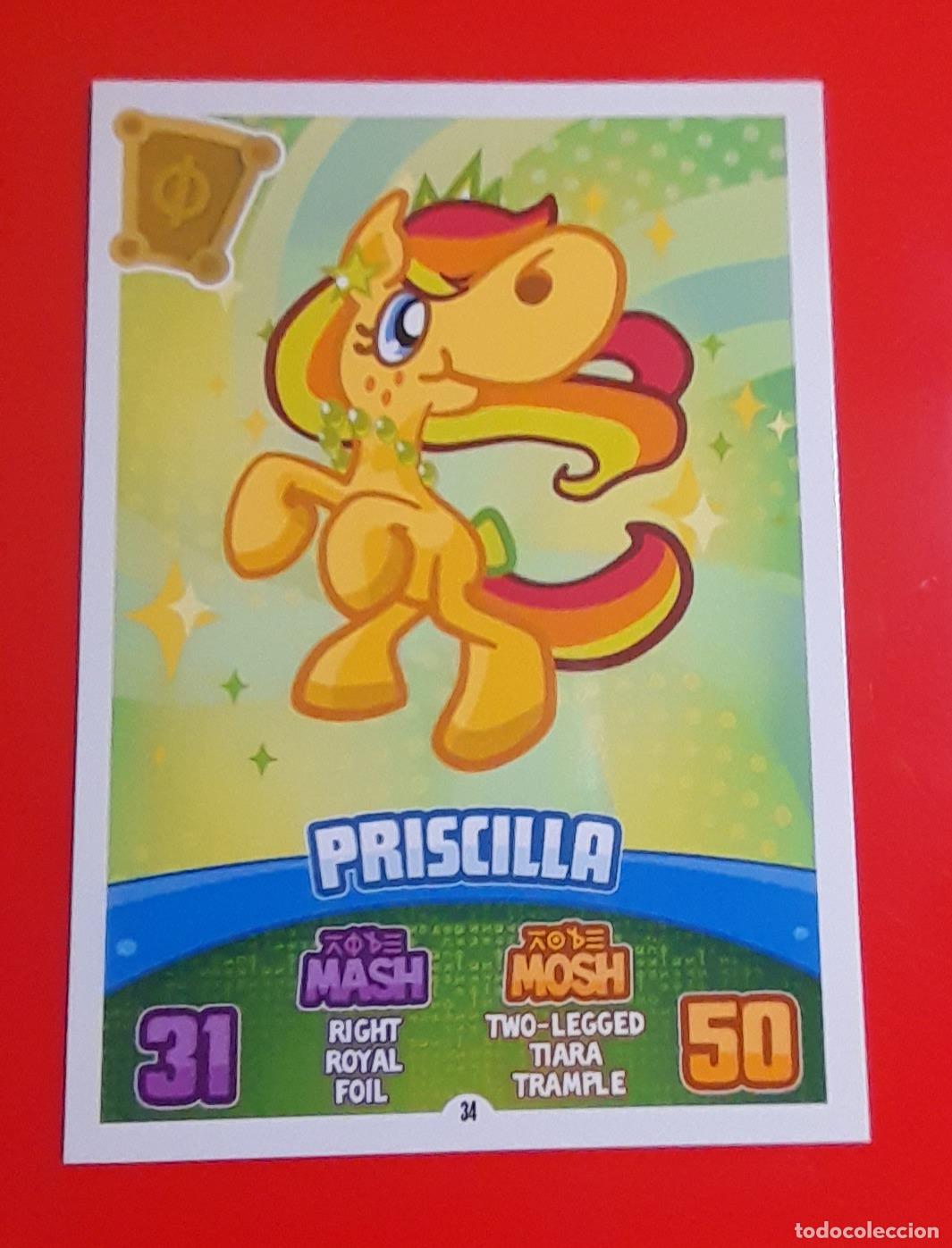 Trading cards: 34 - Priscilla - TOPPS - MOSHI MONSTERS MASH UP Series 3: CODE BREAKERS (2012) - Foto 1