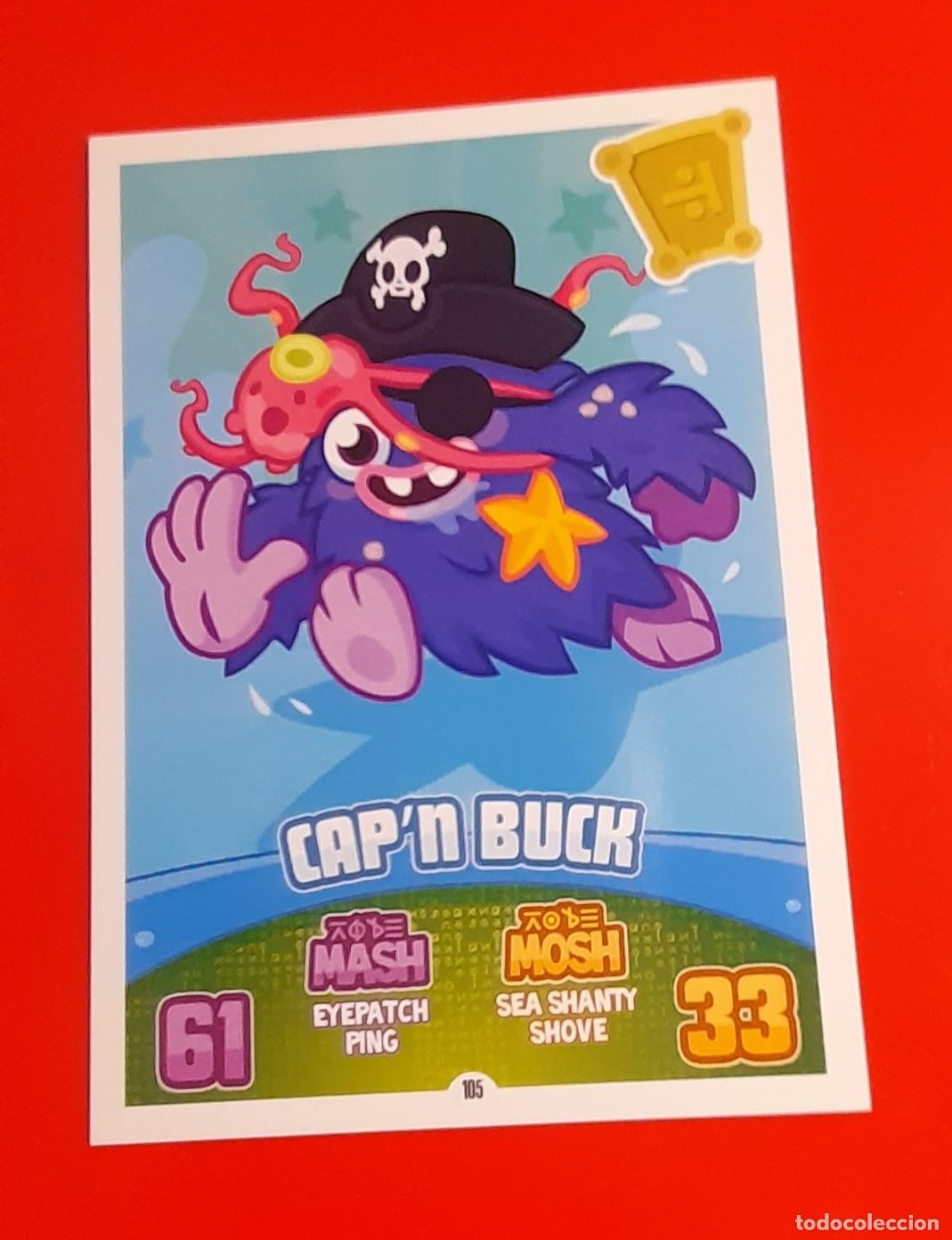Trading cards: 105 - Cap&acute;n Buck - TOPPS - MOSHI MONSTERS MASH UP Series 3: CODE BREAKERS (2012) - Foto 1
