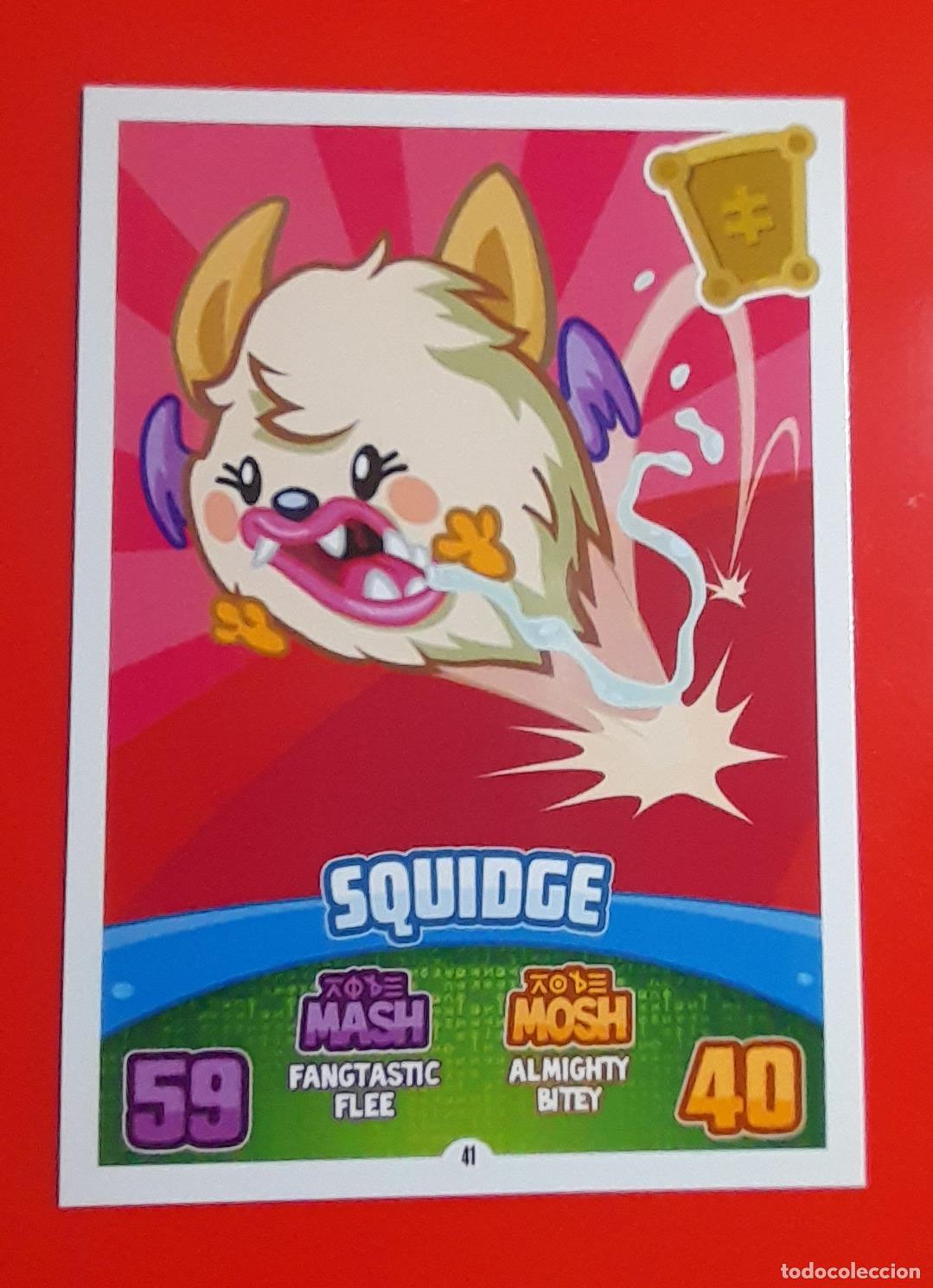 Trading cards: 41 - Squidge - TOPPS - MOSHI MONSTERS MASH UP Series 3: CODE BREAKERS (2012) - Foto 1
