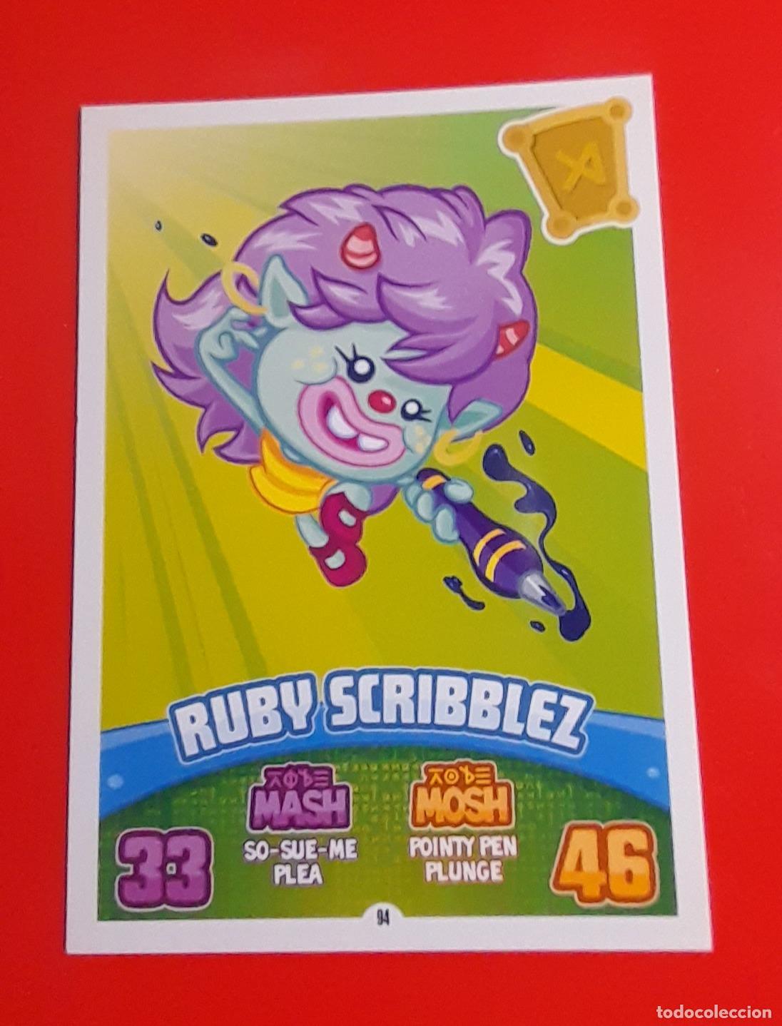 Trading cards: 94 - Ruby Scribblez - TOPPS - MOSHI MONSTERS MASH UP Series 3: CODE BREAKERS (2012) - Foto 1