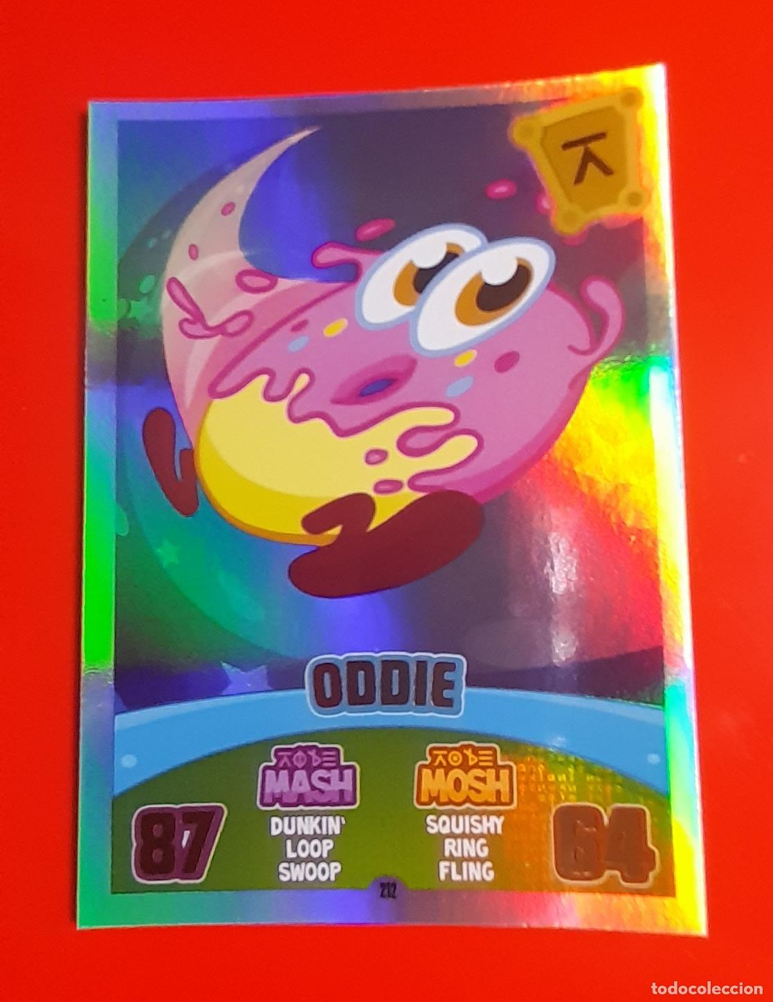 Trading cards: 212 - Oddie - Rainbow Foil - TOPPS - MOSHI MONSTERS MASH UP Series 3: CODE BREAKERS (2012) - Foto 1