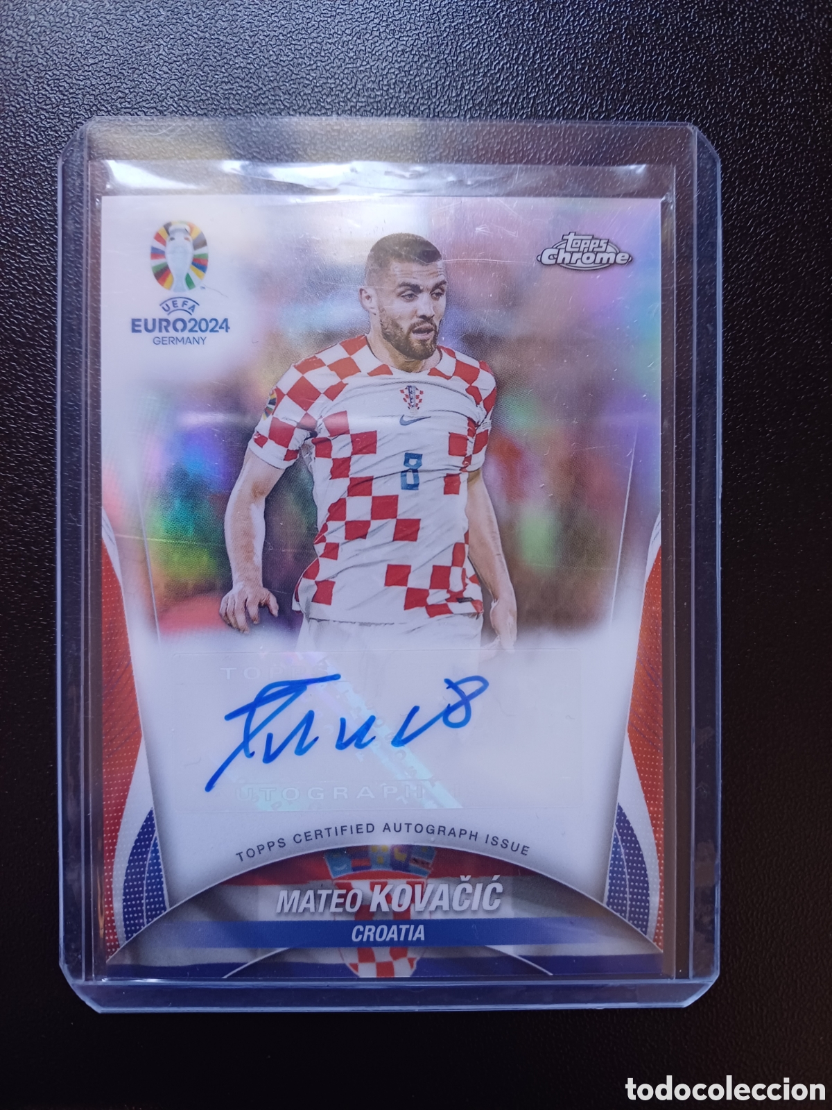 Figurine Collezionabili: #CA-MK MATEO KOVACIC CROATIA AUTOGRAFO ORIGINAL TOPPS CHROME UEFA EURO 2024