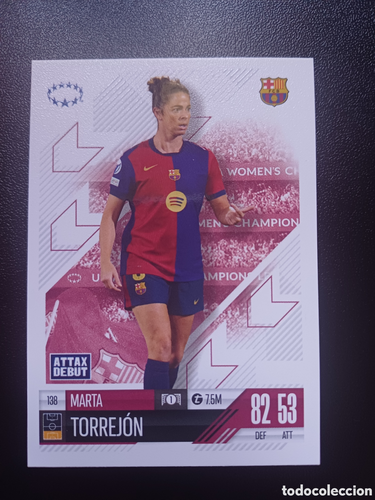 Figurine Collezionabili: #138 MARTA TORREJON FC BARCELONA TOPPS MATCH ATTAX EXTRA 2024/25