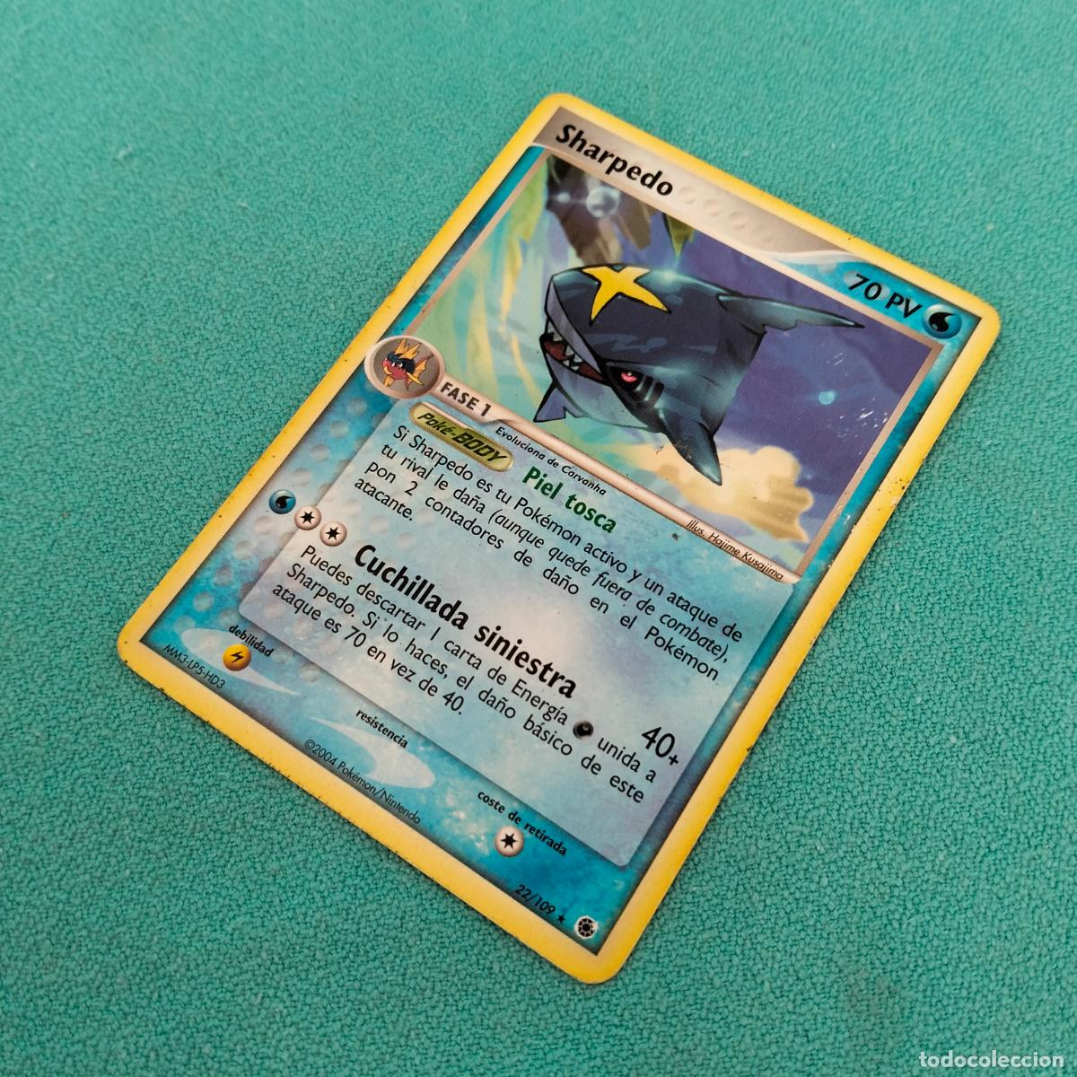 Trading cards: Sharpedo 22/109 2004 EX Ruby & Sapphire carta Pok&eacute;mon espa&ntilde;ol - Foto 2